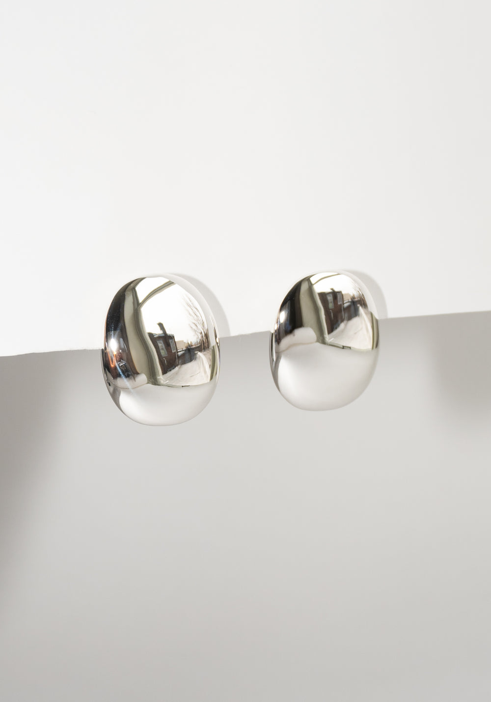 Large Blowblow Earrings in Silver