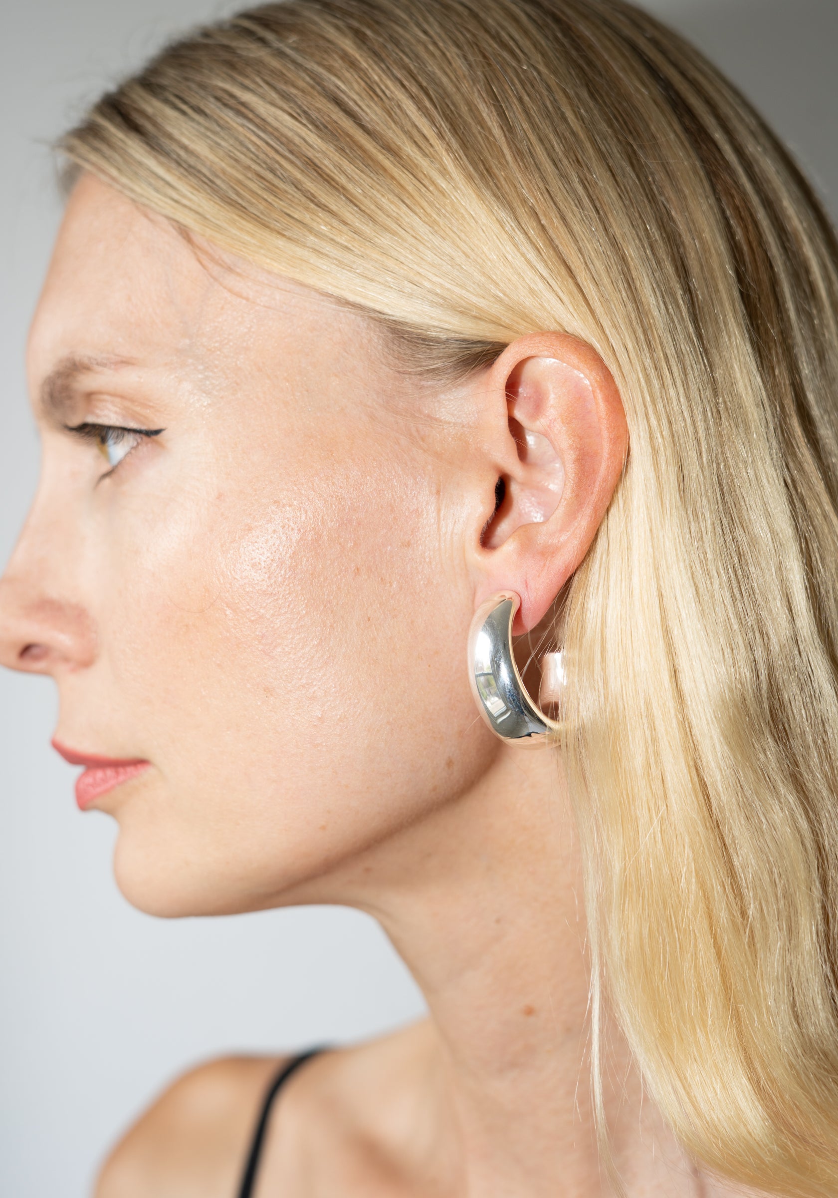 Camille Surault Loop Earrings in Sterling Silver