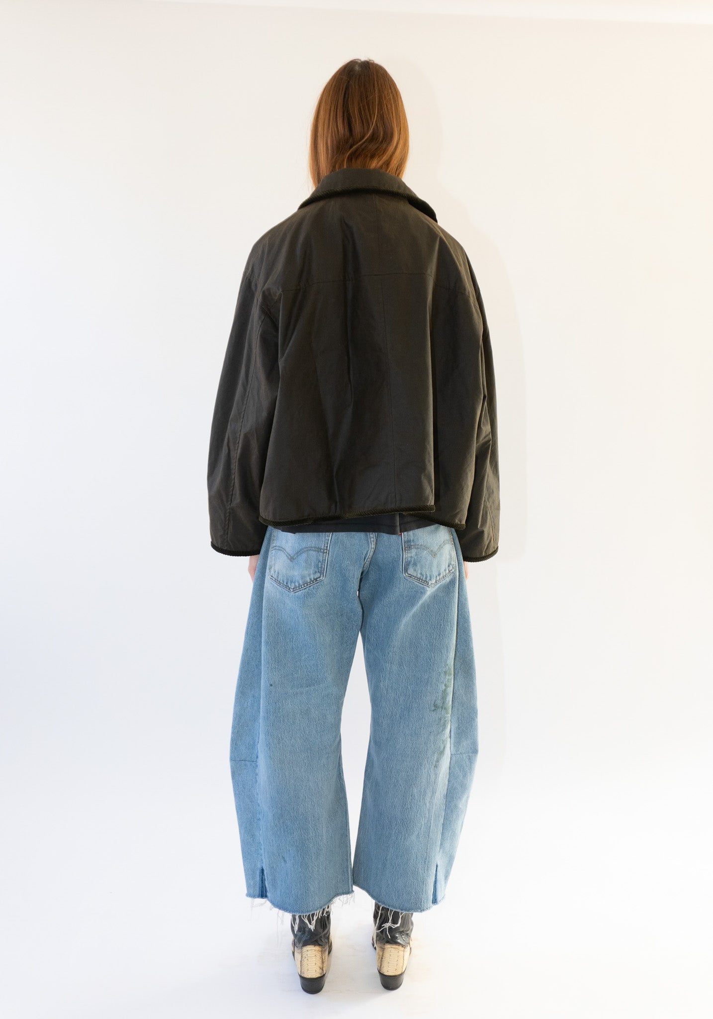 British Oilskin Flying Jacket in Olive