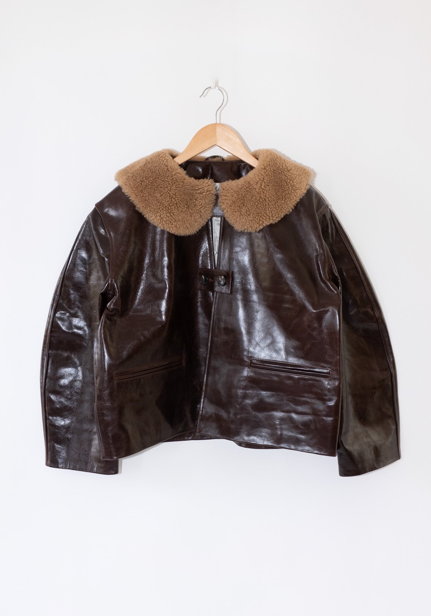 Leather Ellie Jacket in Canada Brown