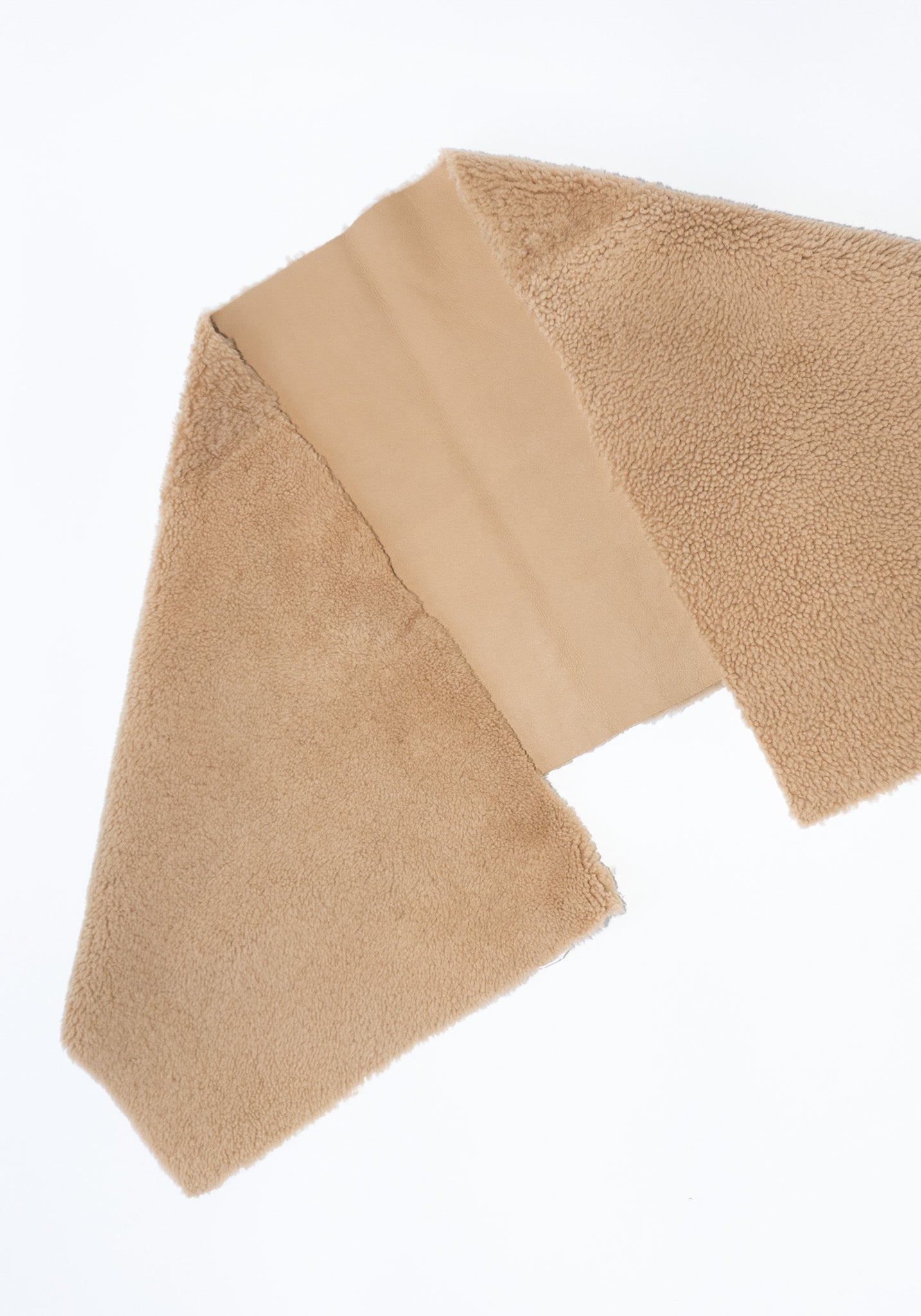 Cawley Leather Shawl in Tan