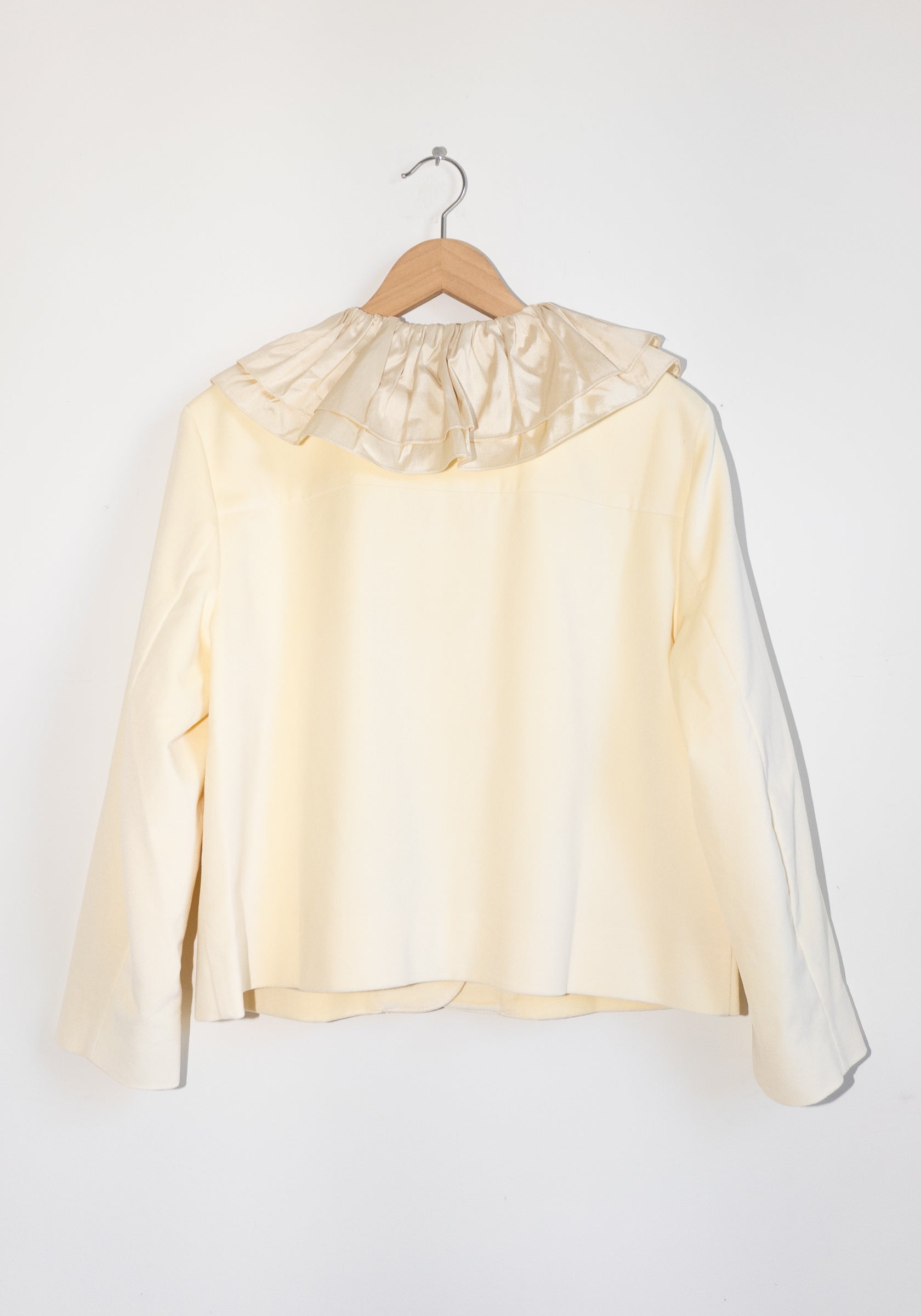 Cawley British Cotton Velvet Rowan Jacket in Ivory