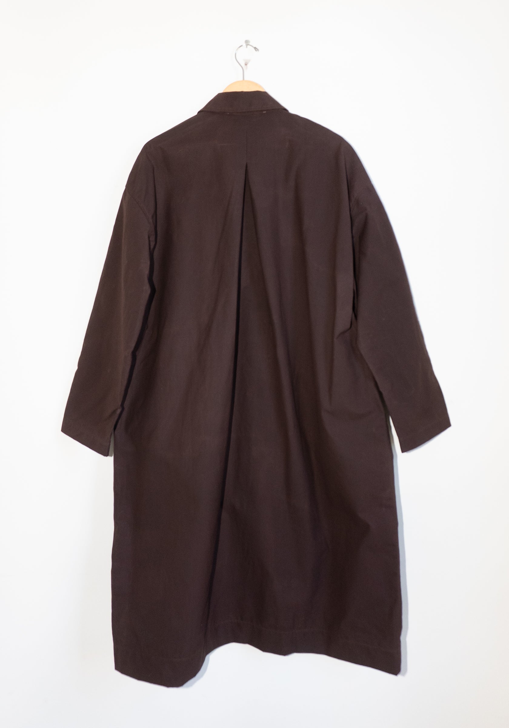 Cawley British Dry Oilskin Arlo Mac in Dark Mulberry