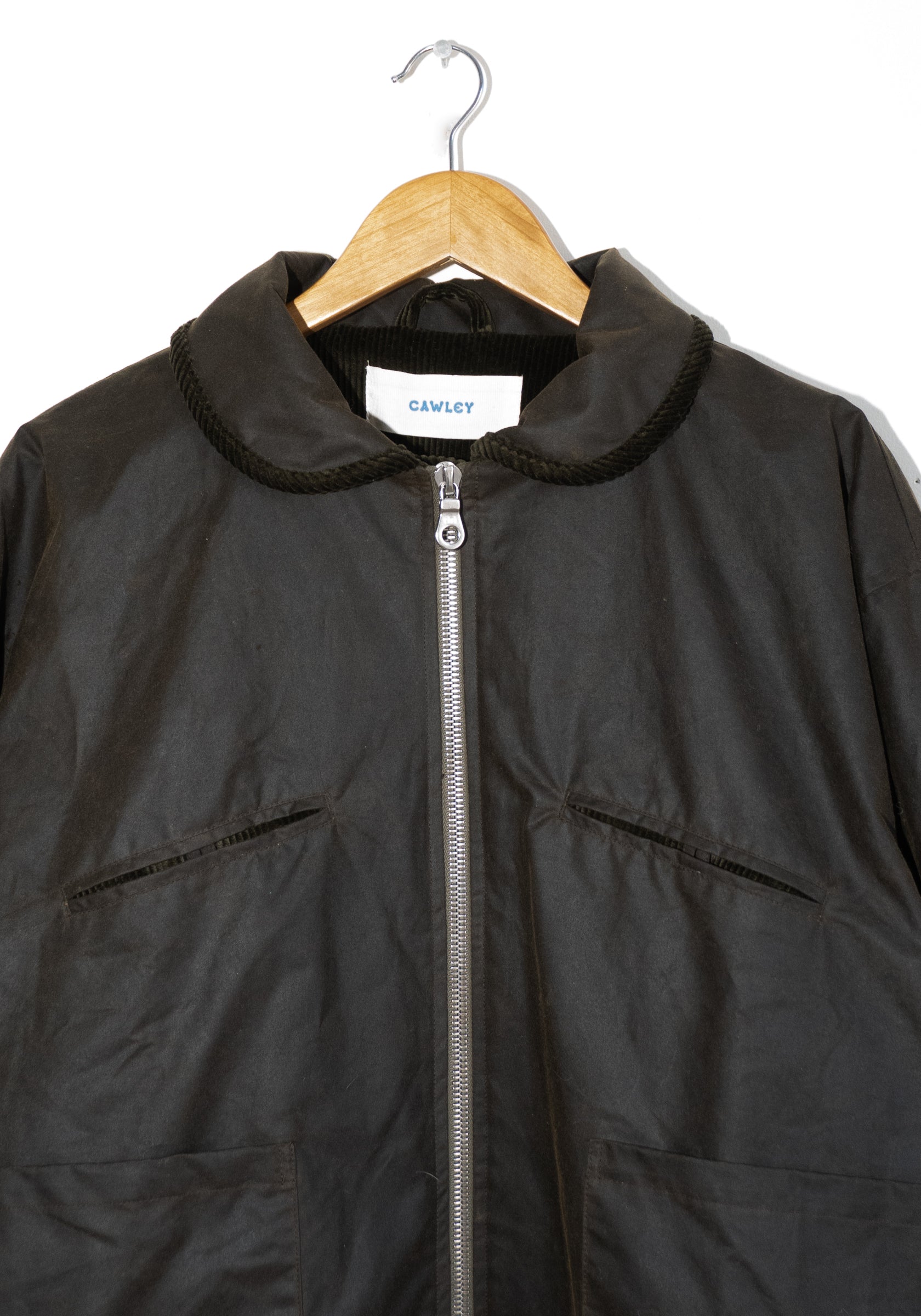 Cawley British Oilskin Flying Jacket in Olive