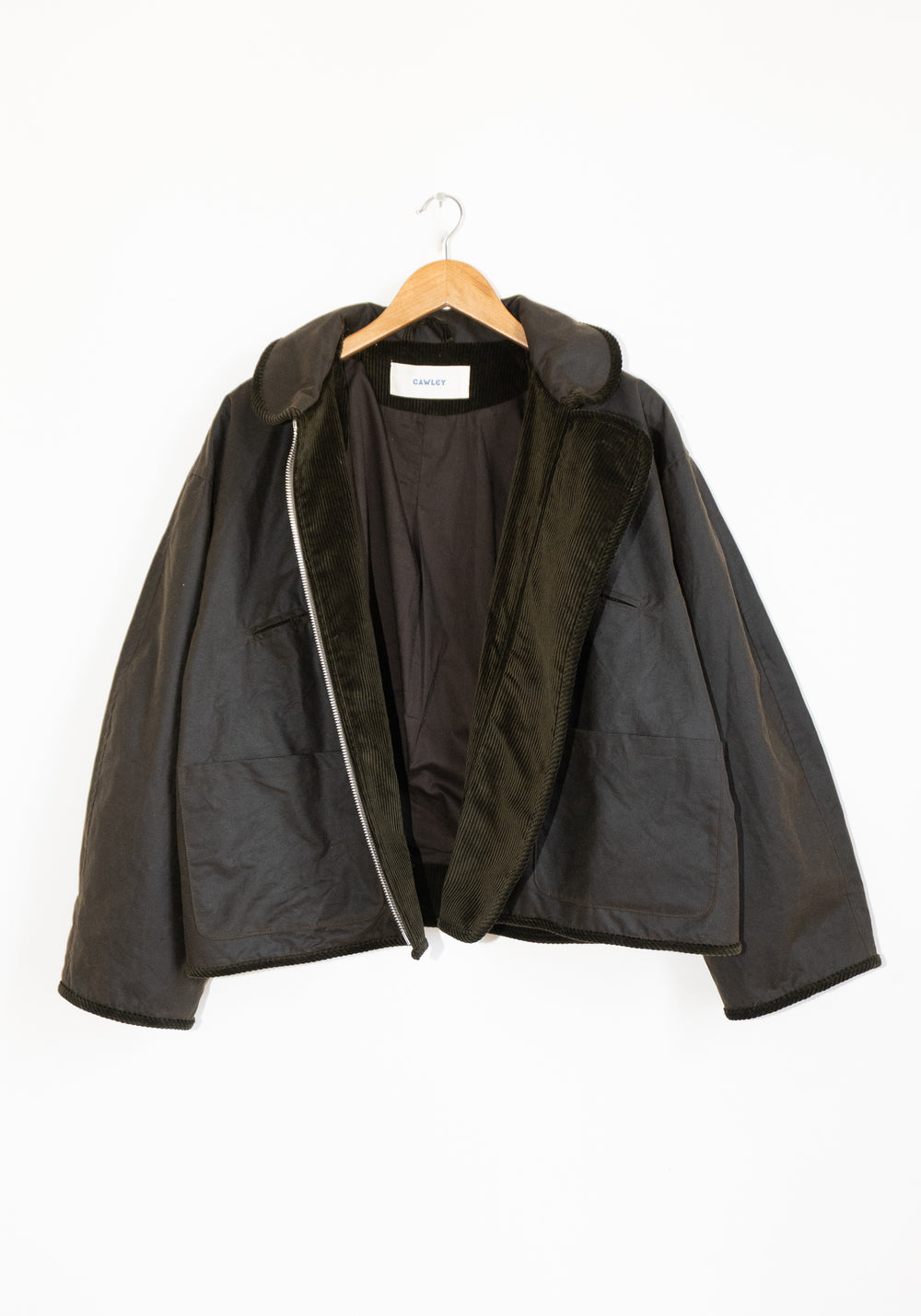 Cawley British Oilskin Flying Jacket in Olive