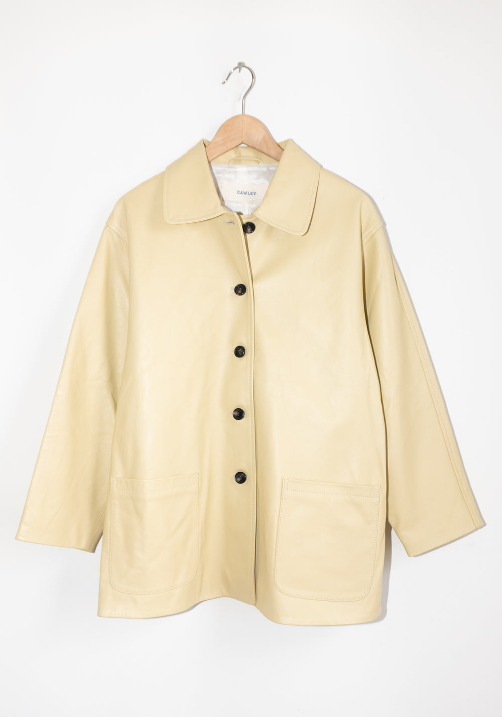 Cawley Nappa Leather Quinn Jacket in Butter
