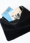Sheepskin Clutch Bag in Black