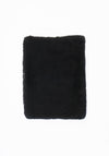 Cawley Sheepskin Clutch Bag in Black