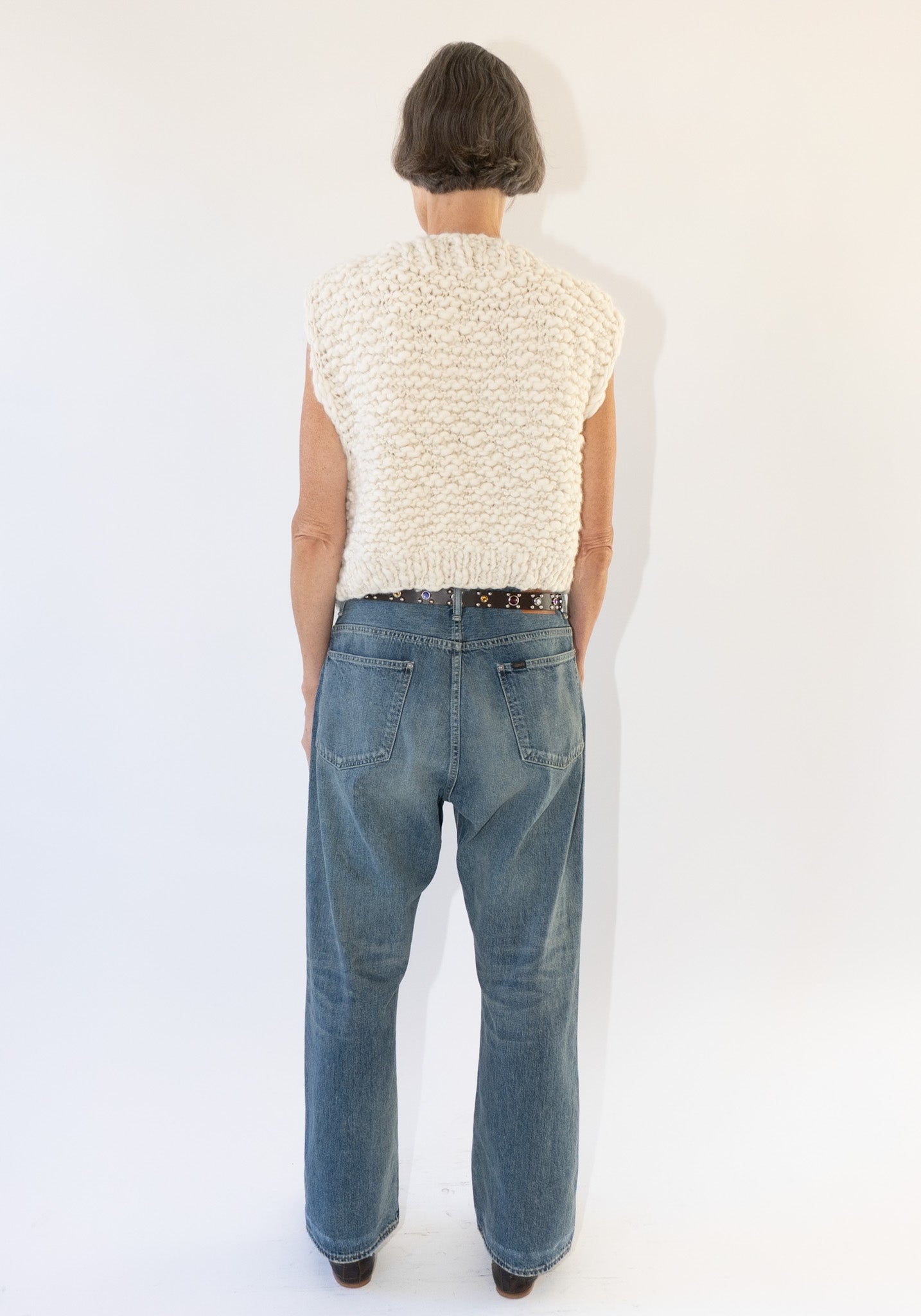 Chimala Womens Baggy Cut Denim Pants in Vintage Medium – VESTIGE