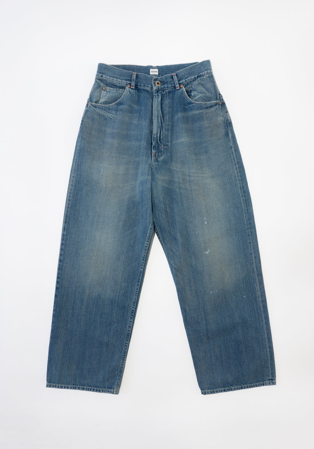 Selvage Denim Ranch Pants in Work Light Blue