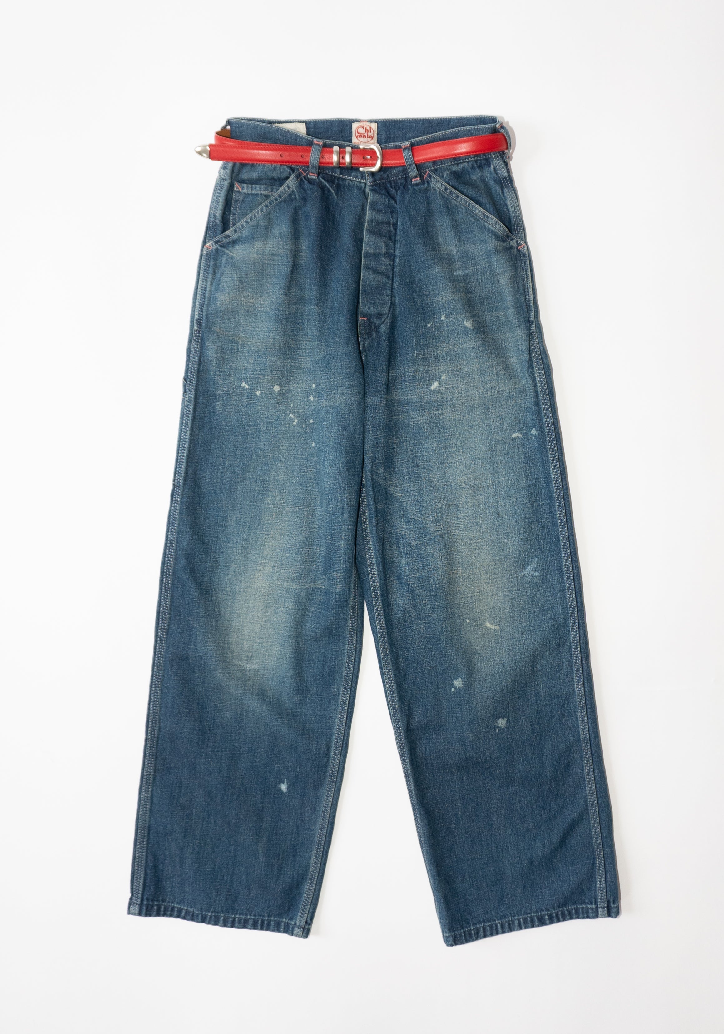 chimara PAINTER PANTS 30インチ Chimala Unisex Denim Painters Pant in Dark Distress – VESTIGE