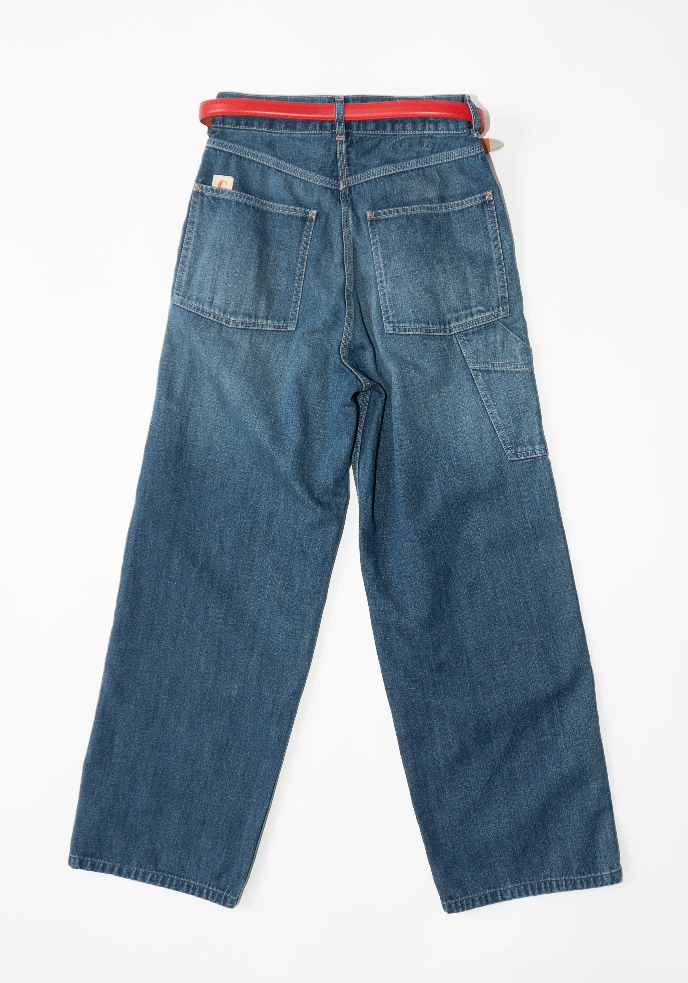 Chimala Unisex Denim Painters Pant in Dark Distress – VESTIGE