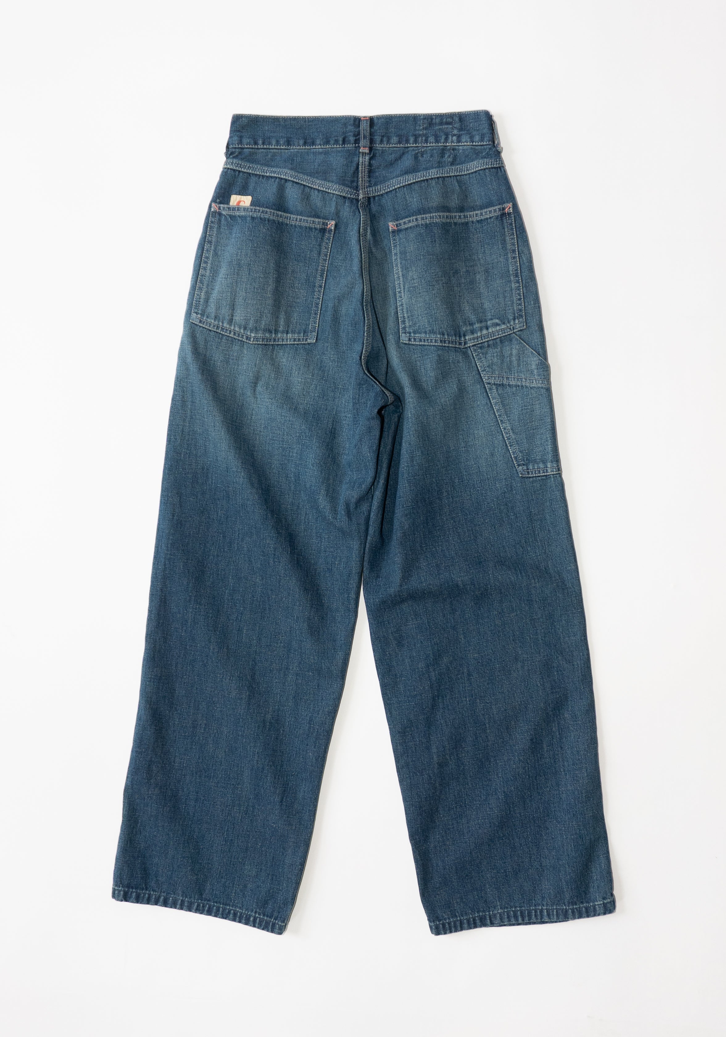 Chimala Unisex Denim Painters Pant in Dark Distress – VESTIGE