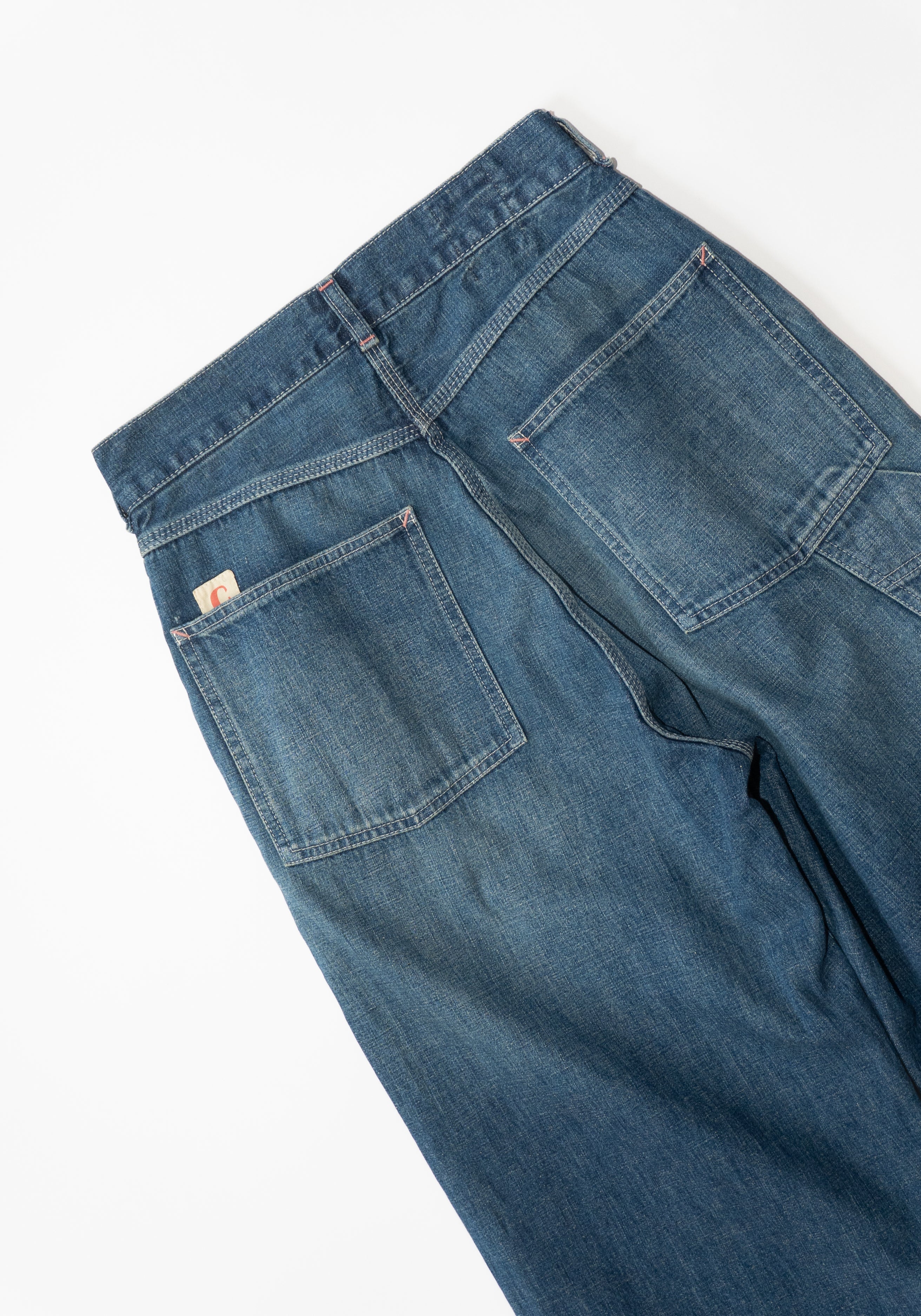 Chimala Unisex Denim Painters Pant in Dark Distress – VESTIGE