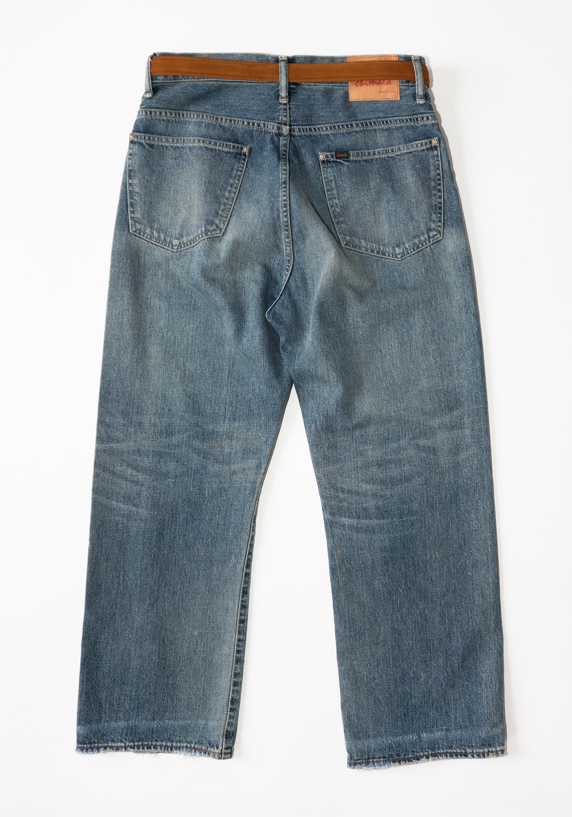 Chimala Womens Baggy Cut Denim Pants in Vintage Medium