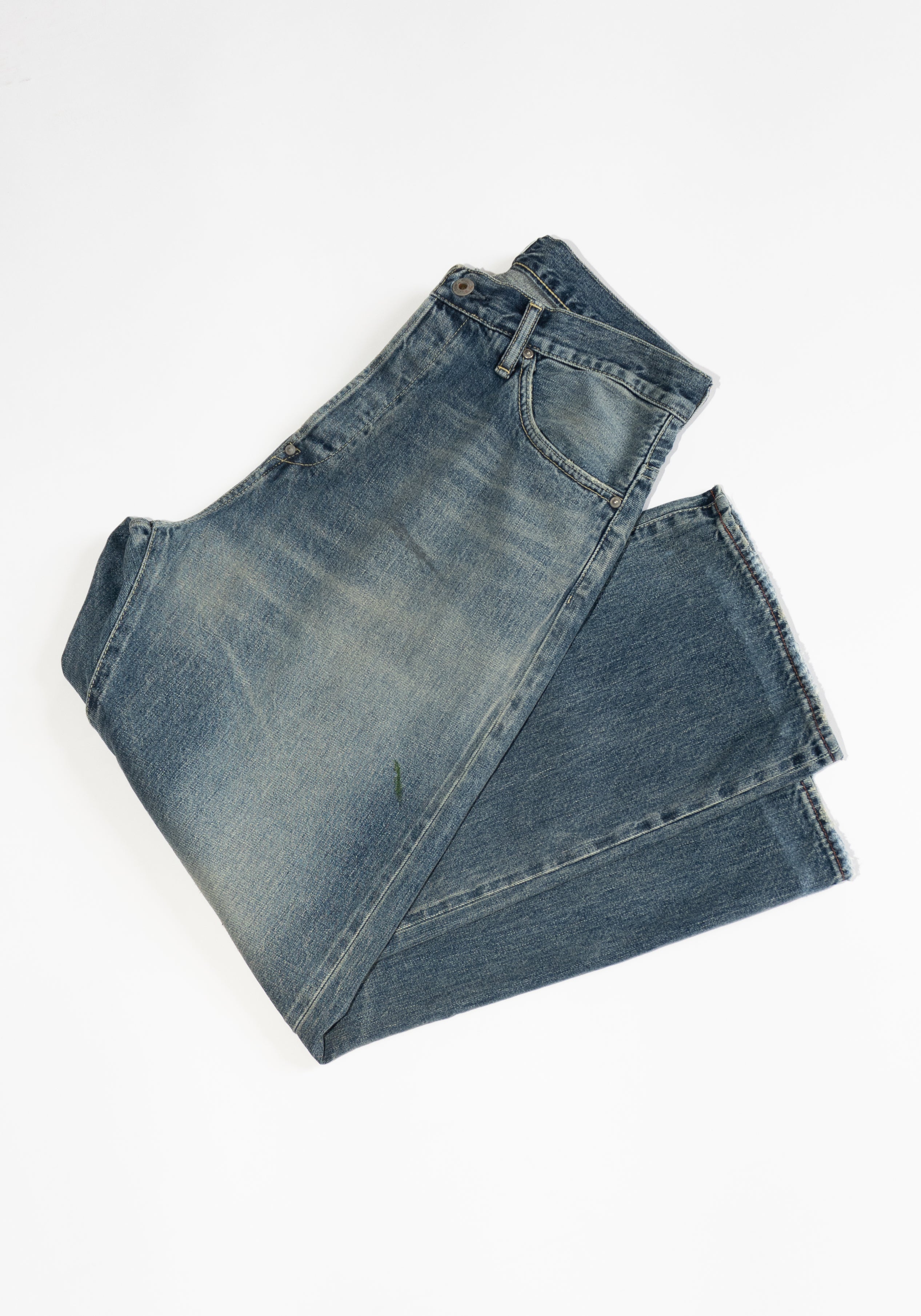 Chimala Womens Baggy Cut Denim Pants in Vintage Medium – VESTIGE