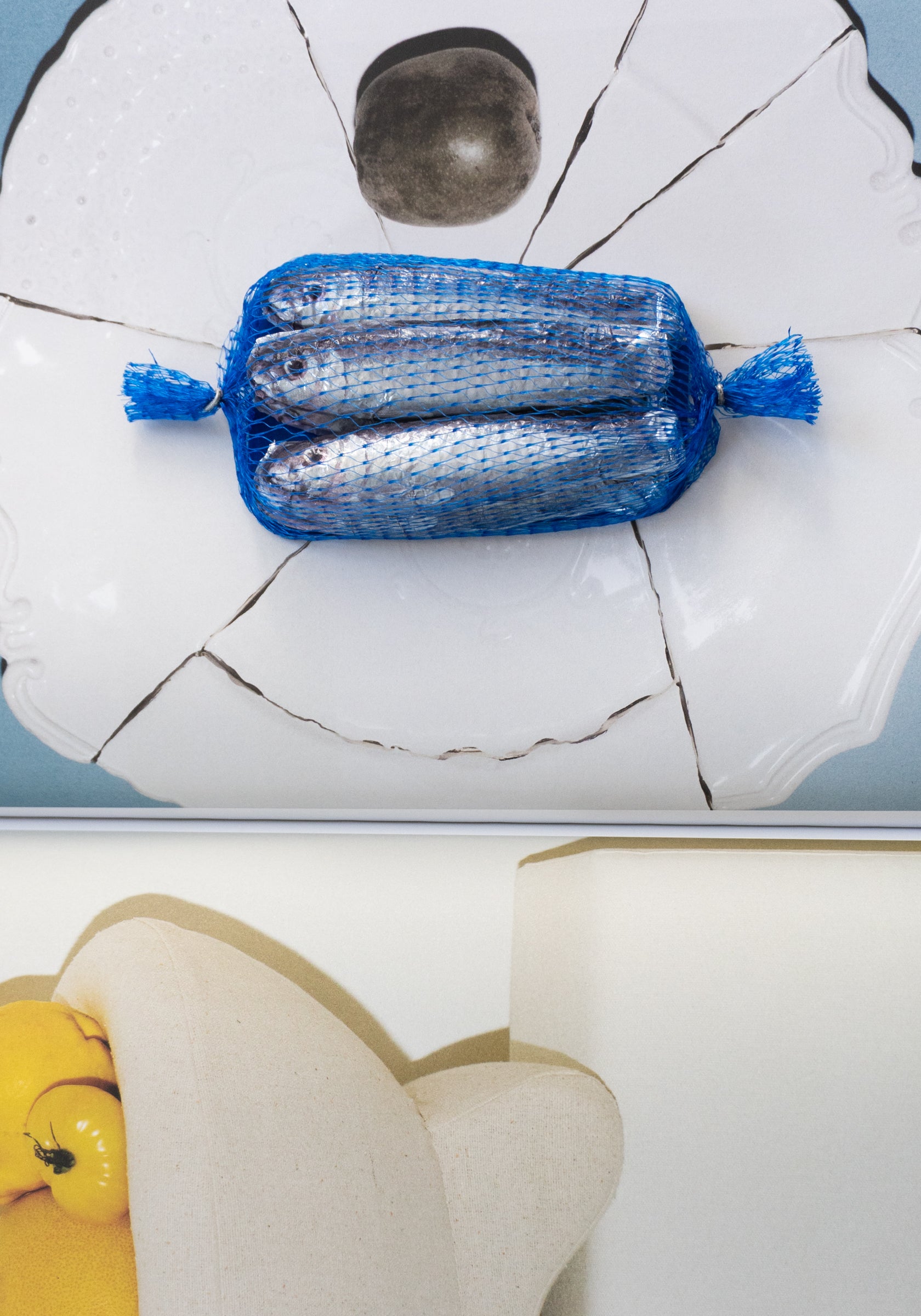 Michel Cluizel Sardine Chocolate in Blue Net