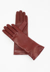 Clyde Leather Gloves in Crimson