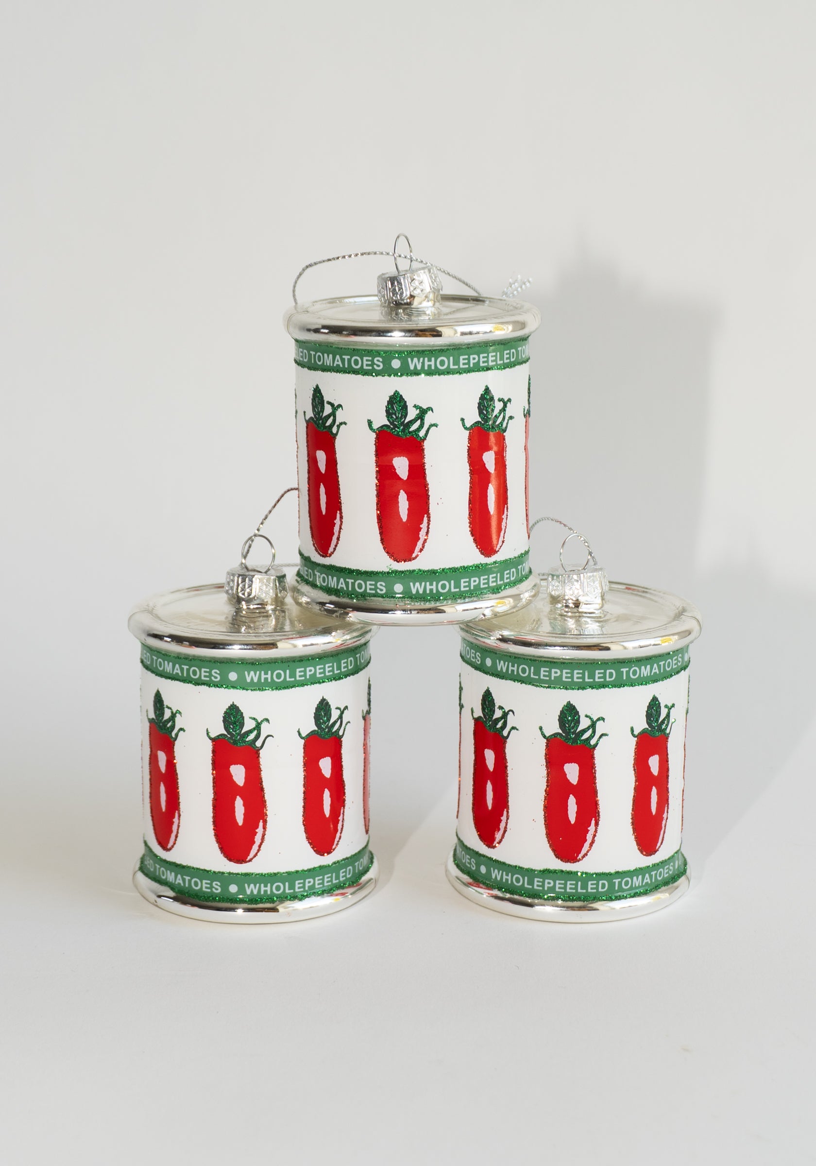 Whole Peeled Tomato Can Ornament