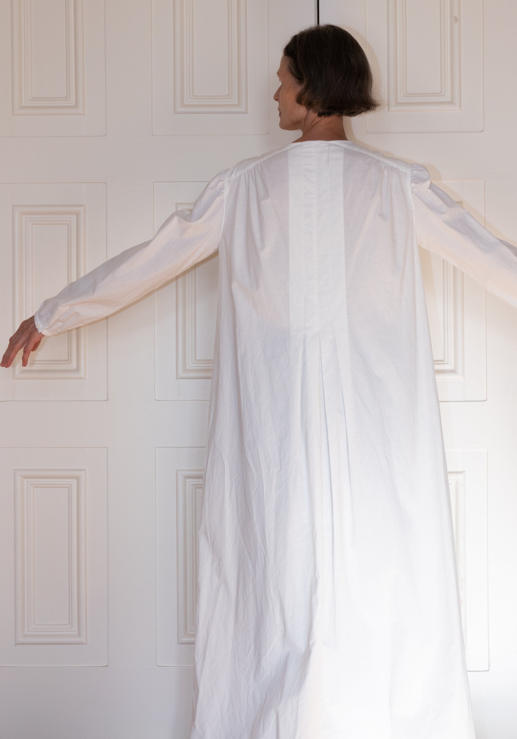 Colleen Allen House Dress in Natural White