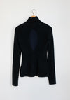 Colleen Allen Keyhole Turtleneck in Black