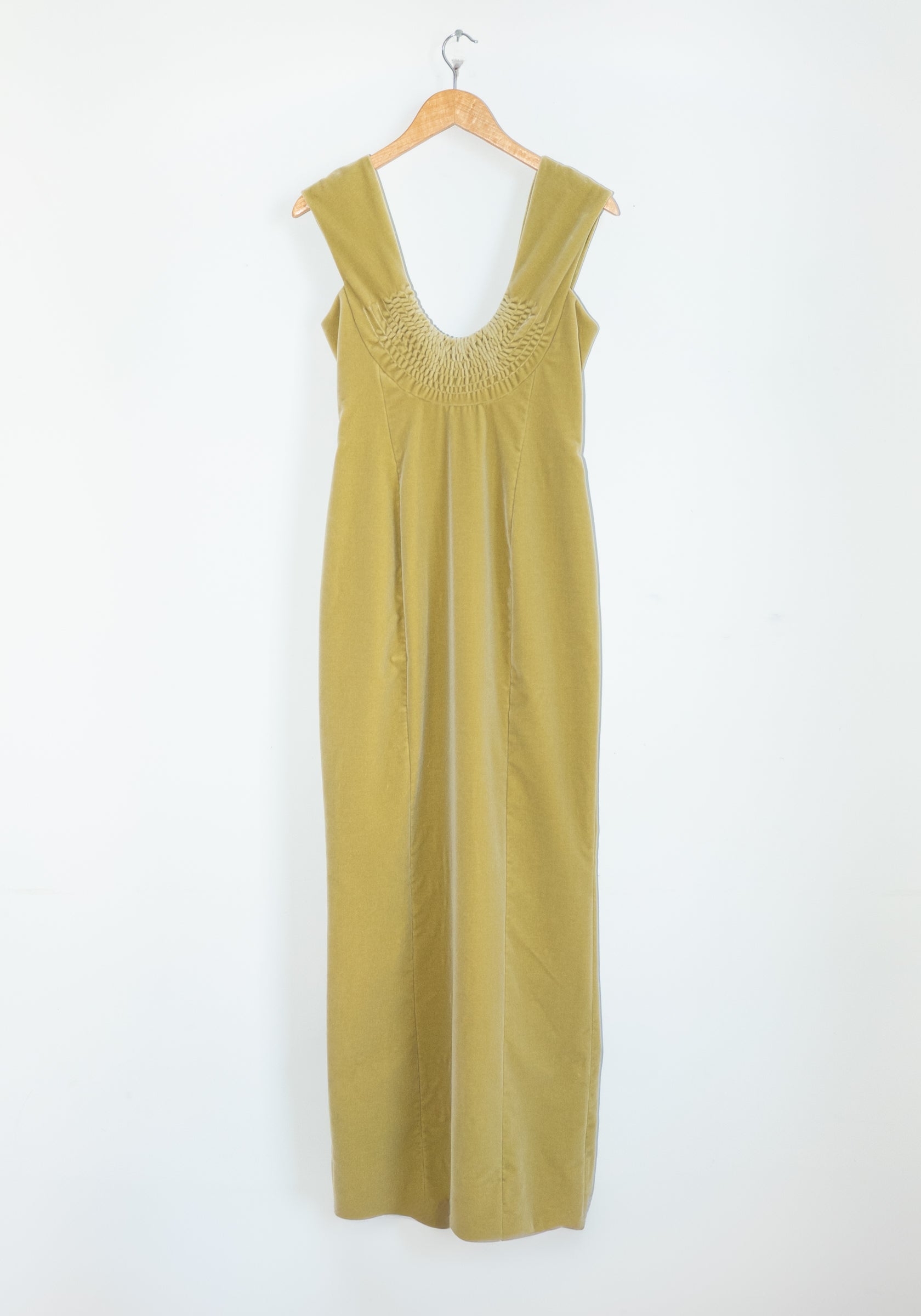 Colleen Allen Low U Dress in Celery