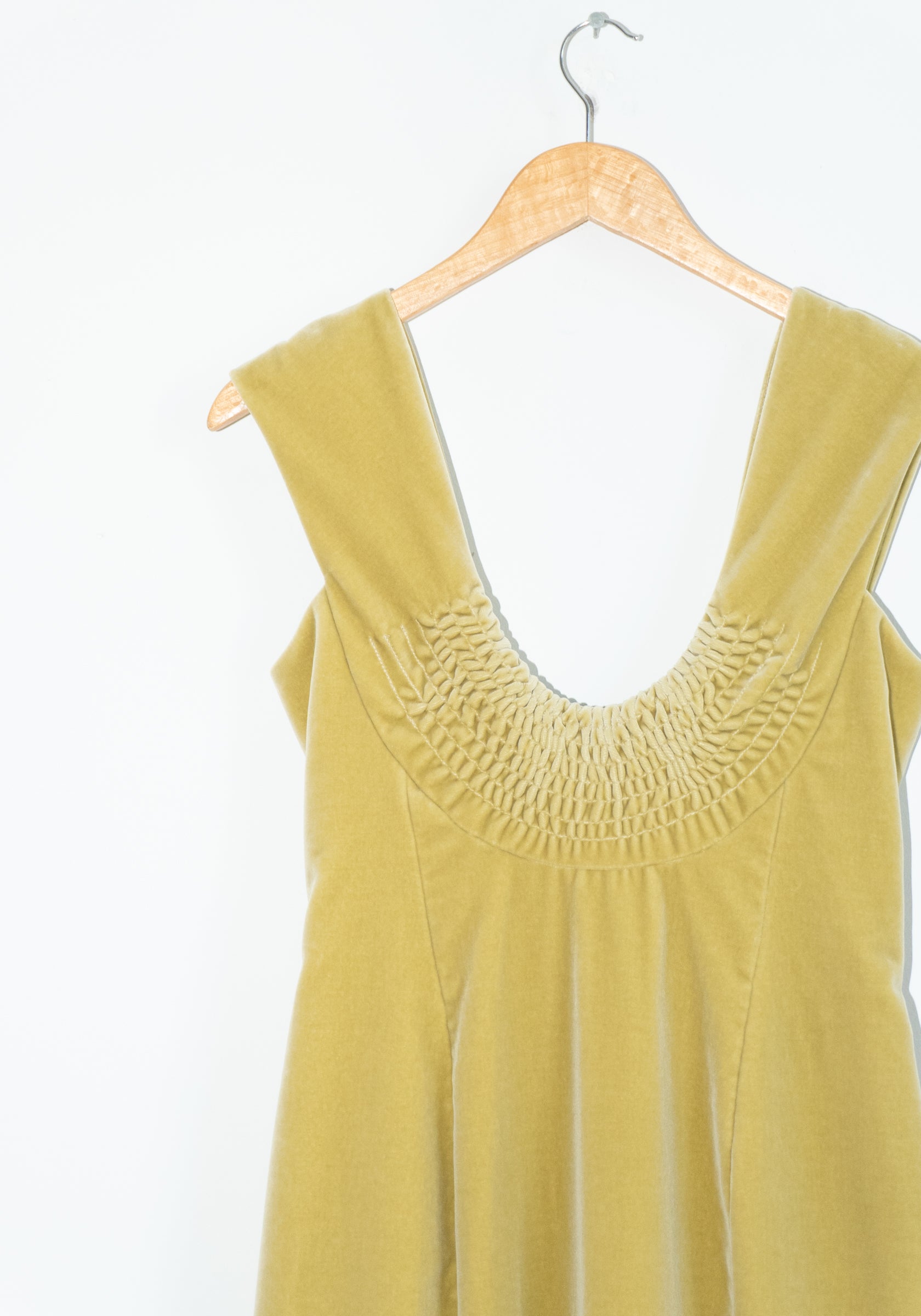 Colleen Allen Low U Dress in Celery