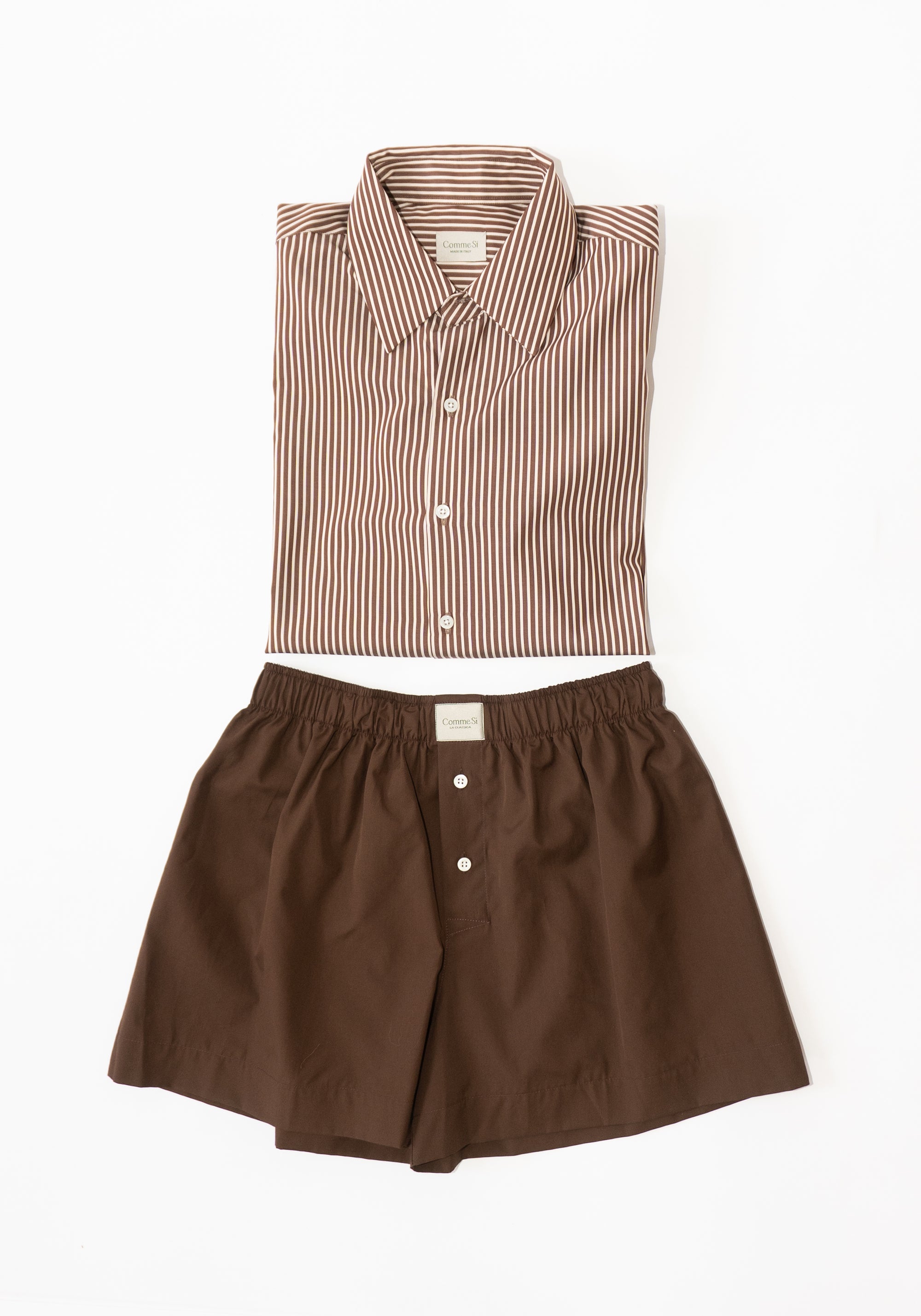 Comme Si La Boxer Classica in Brown