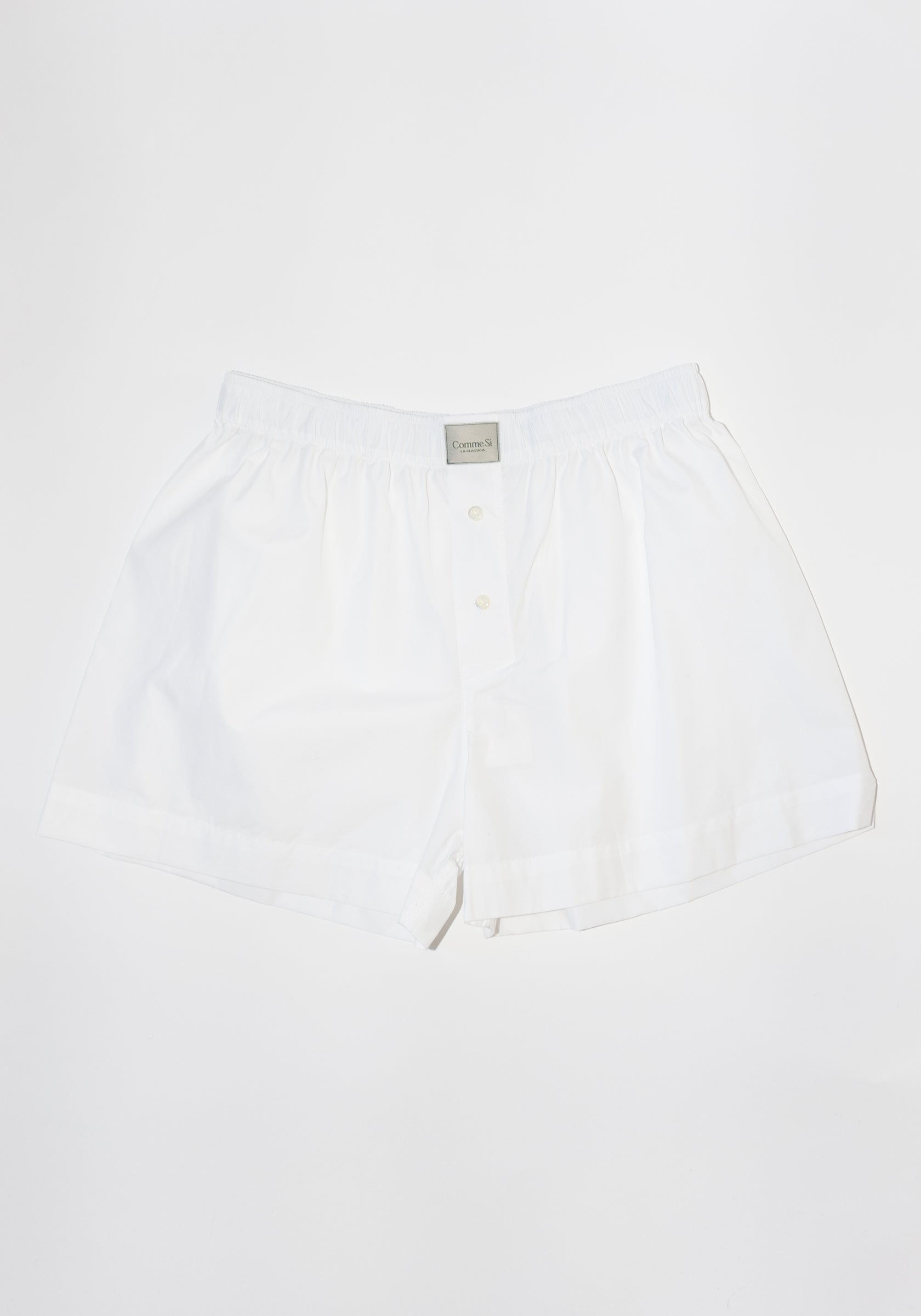 Comme Si La Boxer Classica in White