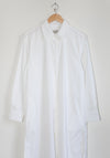 Comme Si Shirt Dress Cotton Poplin in White