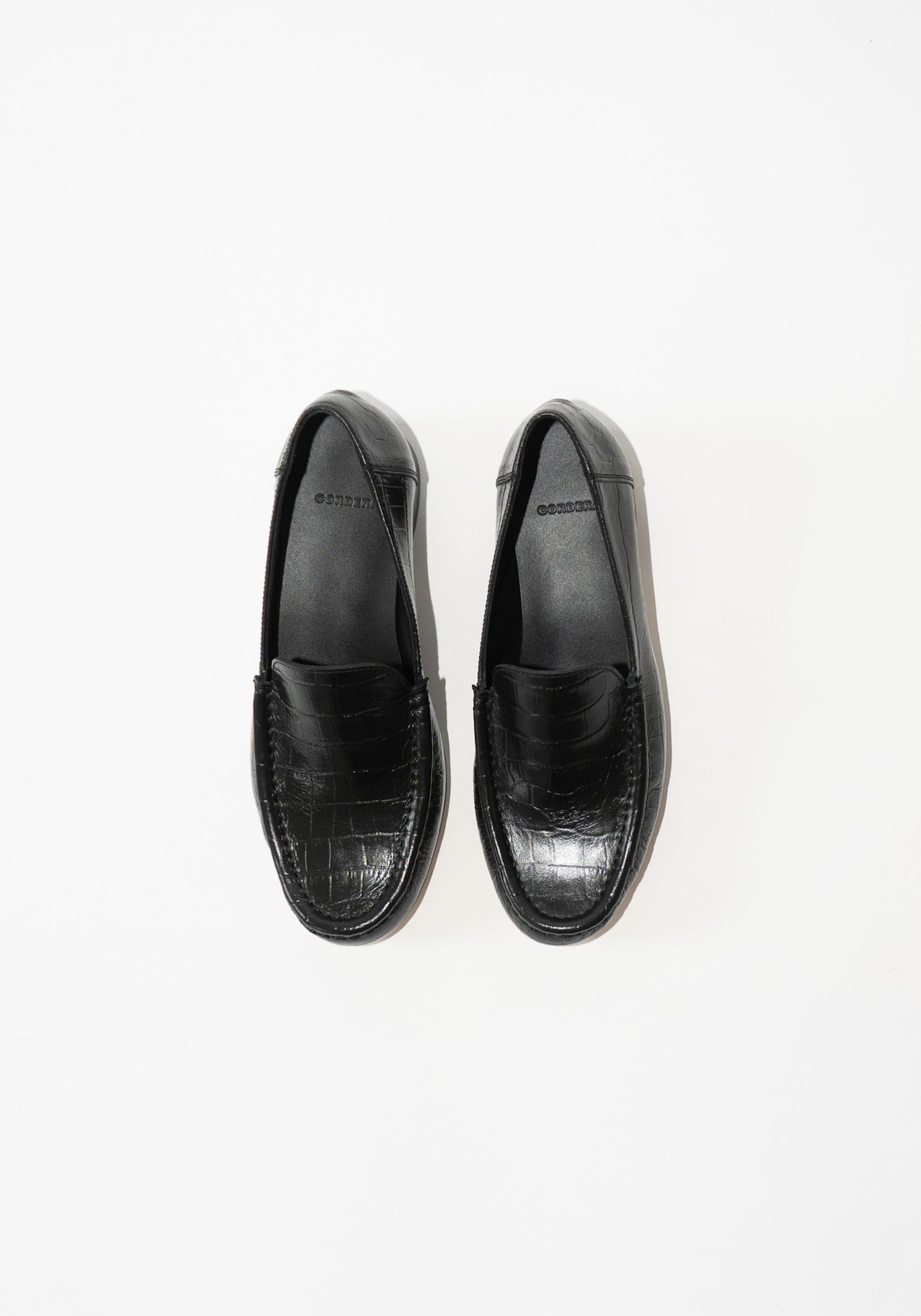 Cordera Loafer in Dark Croc