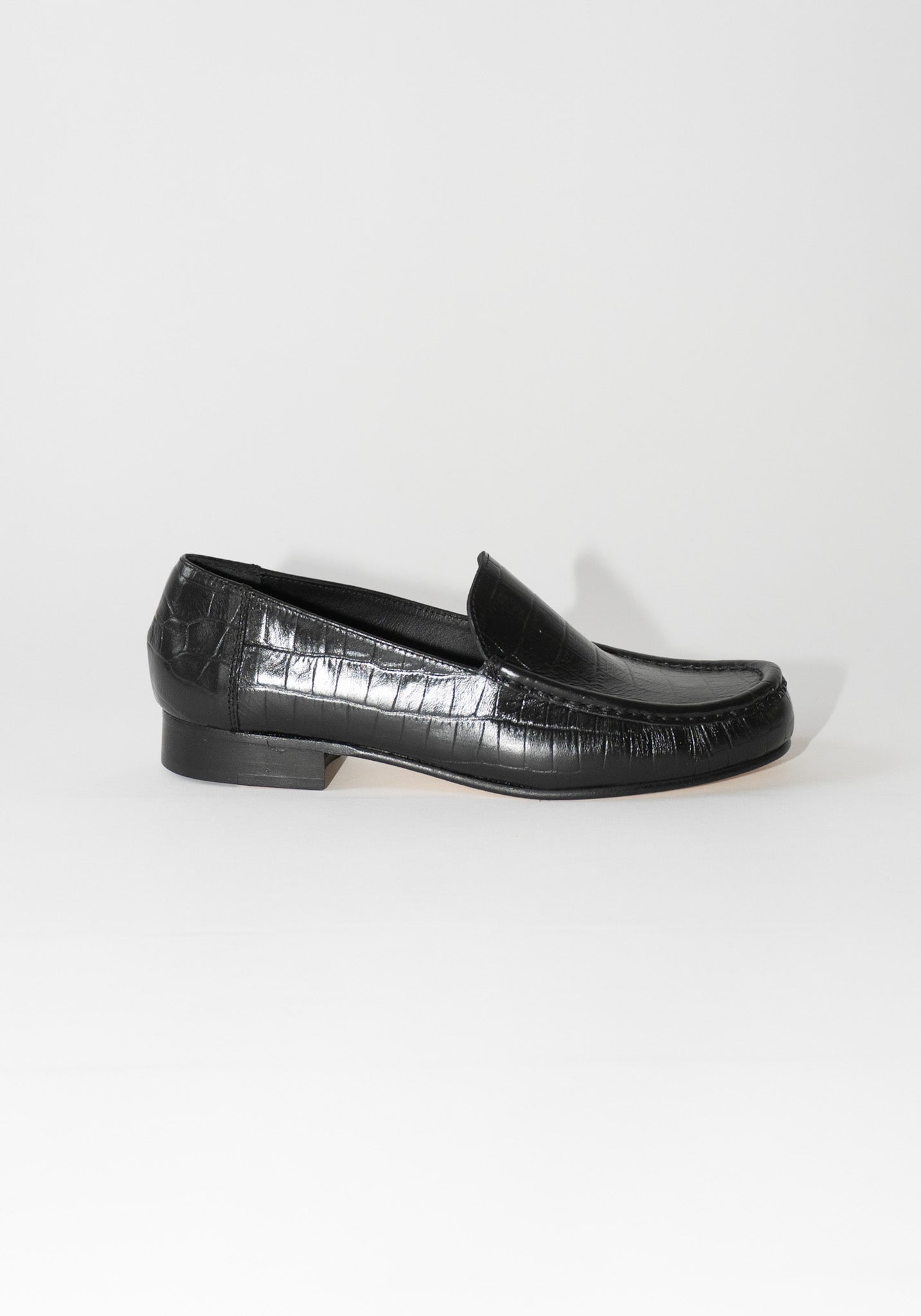 Cordera Loafer in Dark Croc