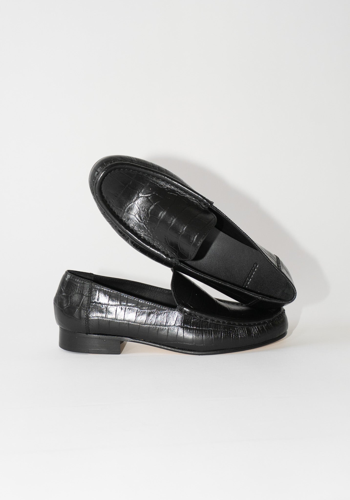 Cordera Loafer in Dark Croc