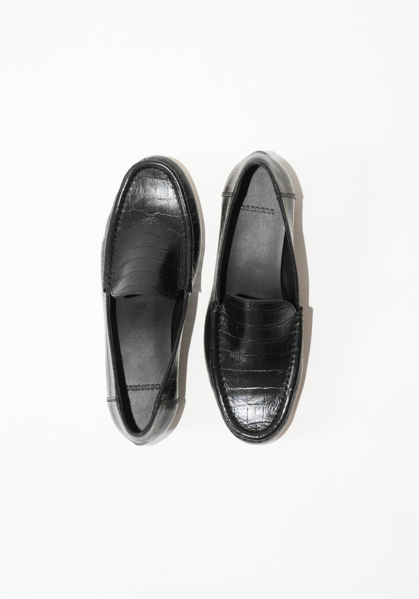Cordera Loafer in Dark Croc