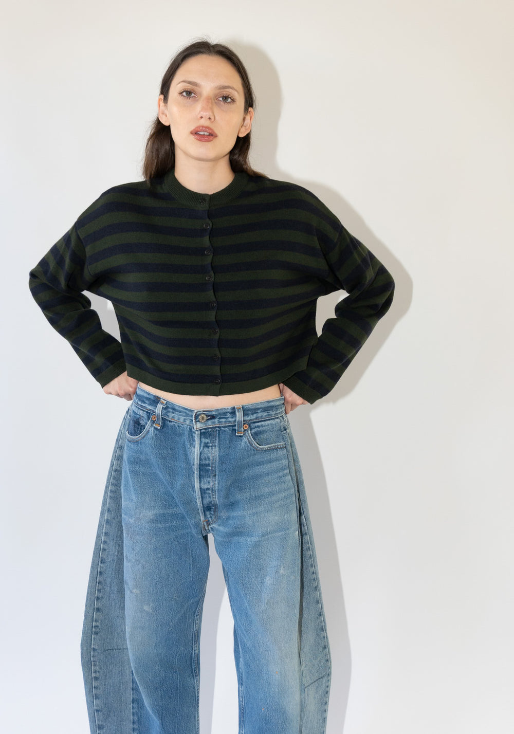 Cordera Merino Wool Striped Cardigan