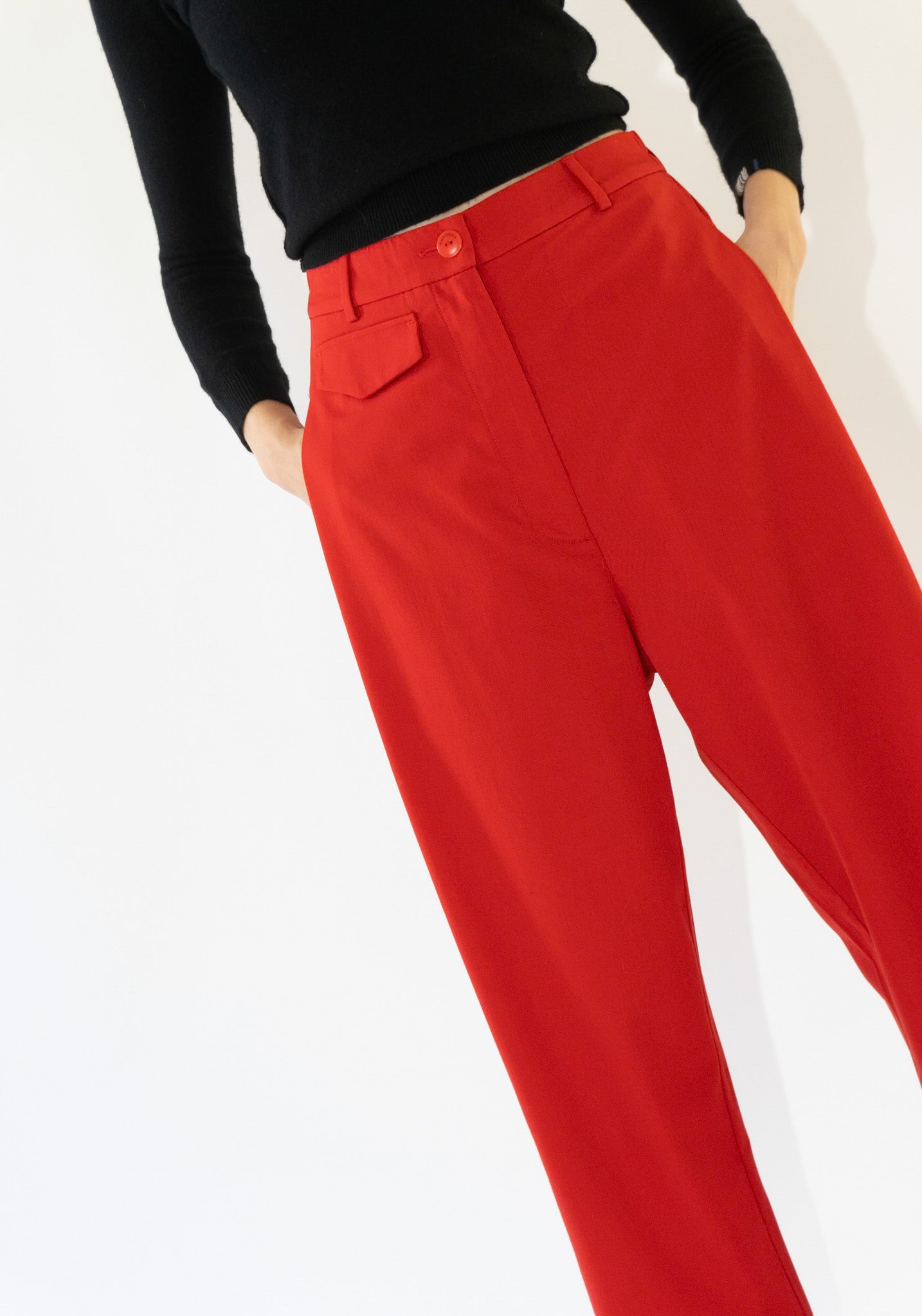 Cordera Tailoring Pocket Pants in Red