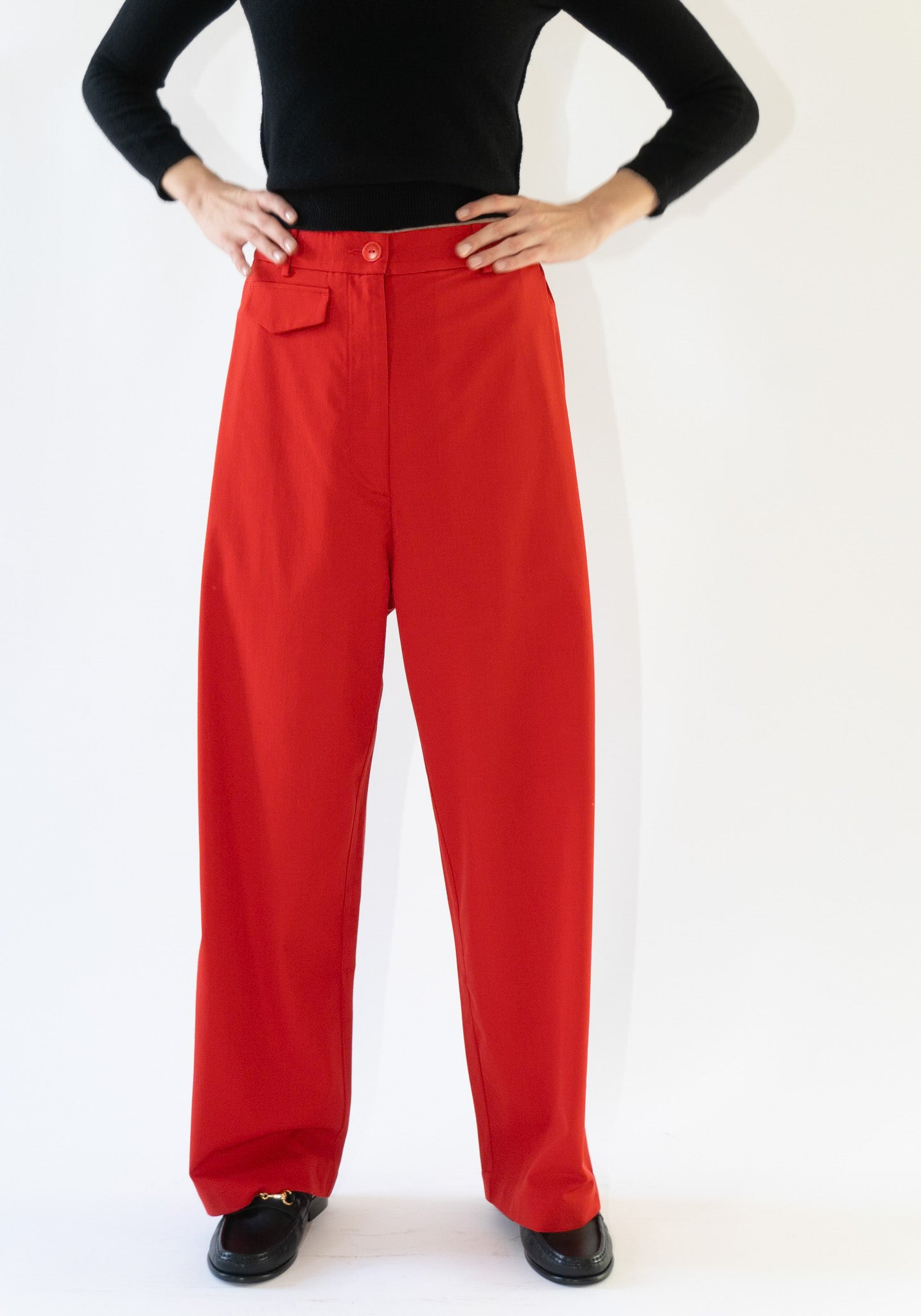 Cordera Tailoring Pocket Pants in Red