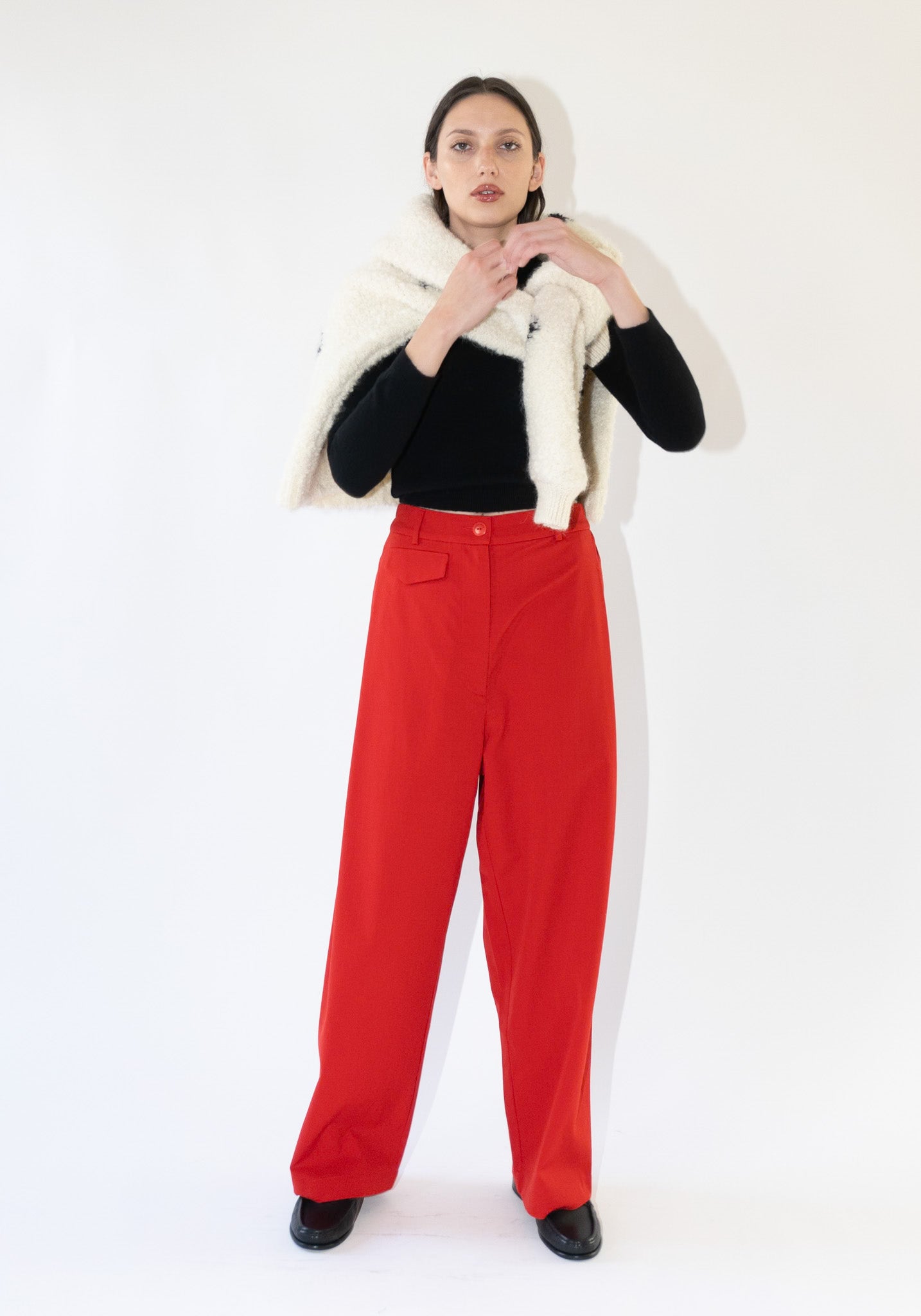 Cordera Tailoring Pocket Pants in Red