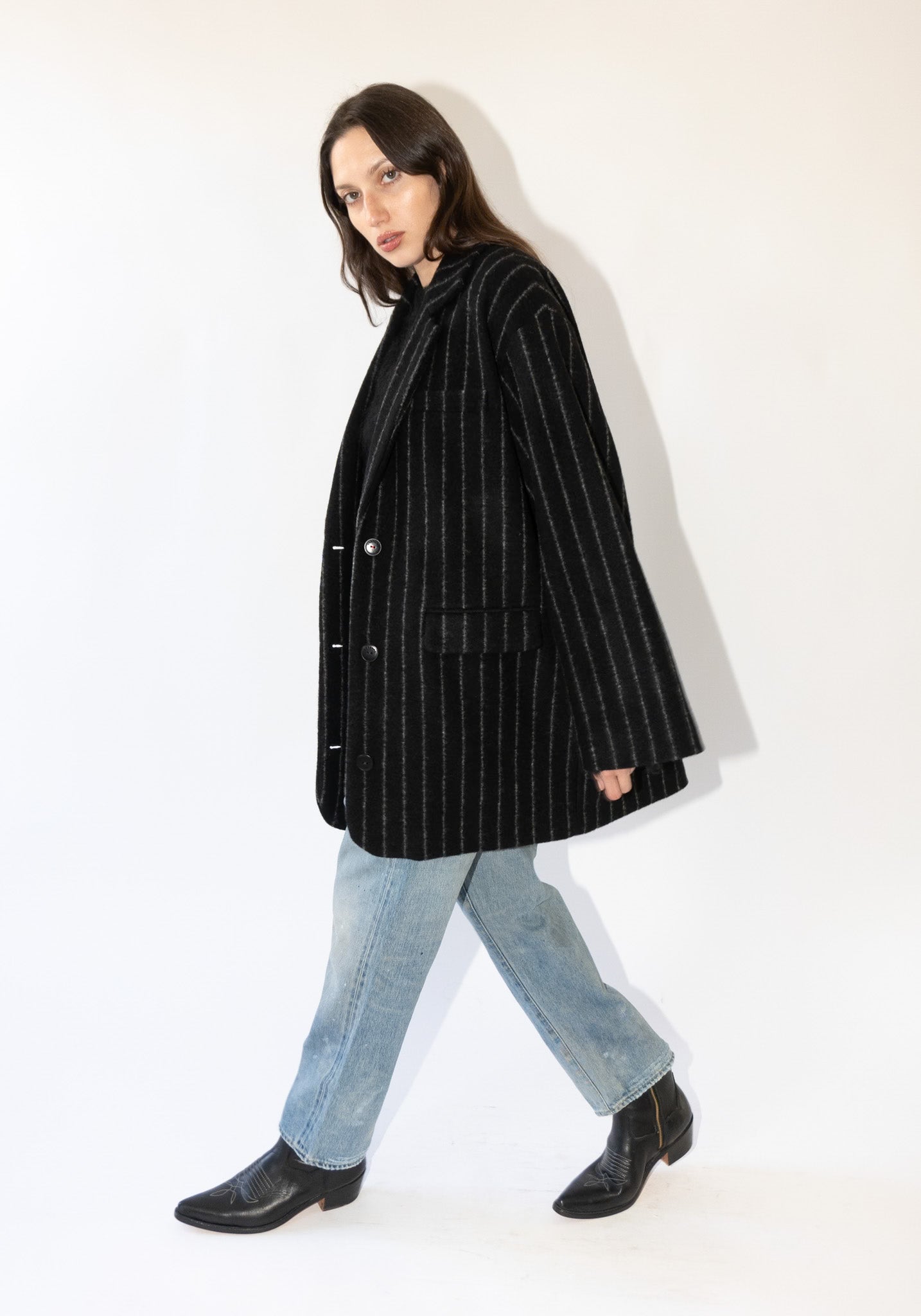 Cordera Virgin Wool Striped Jacket in Striped