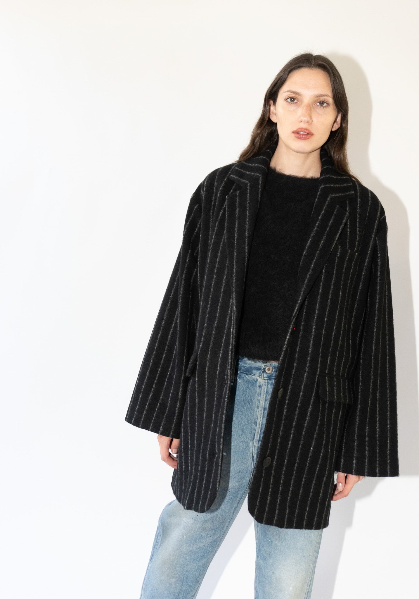 Cordera Virgin Wool Striped Jacket in Striped