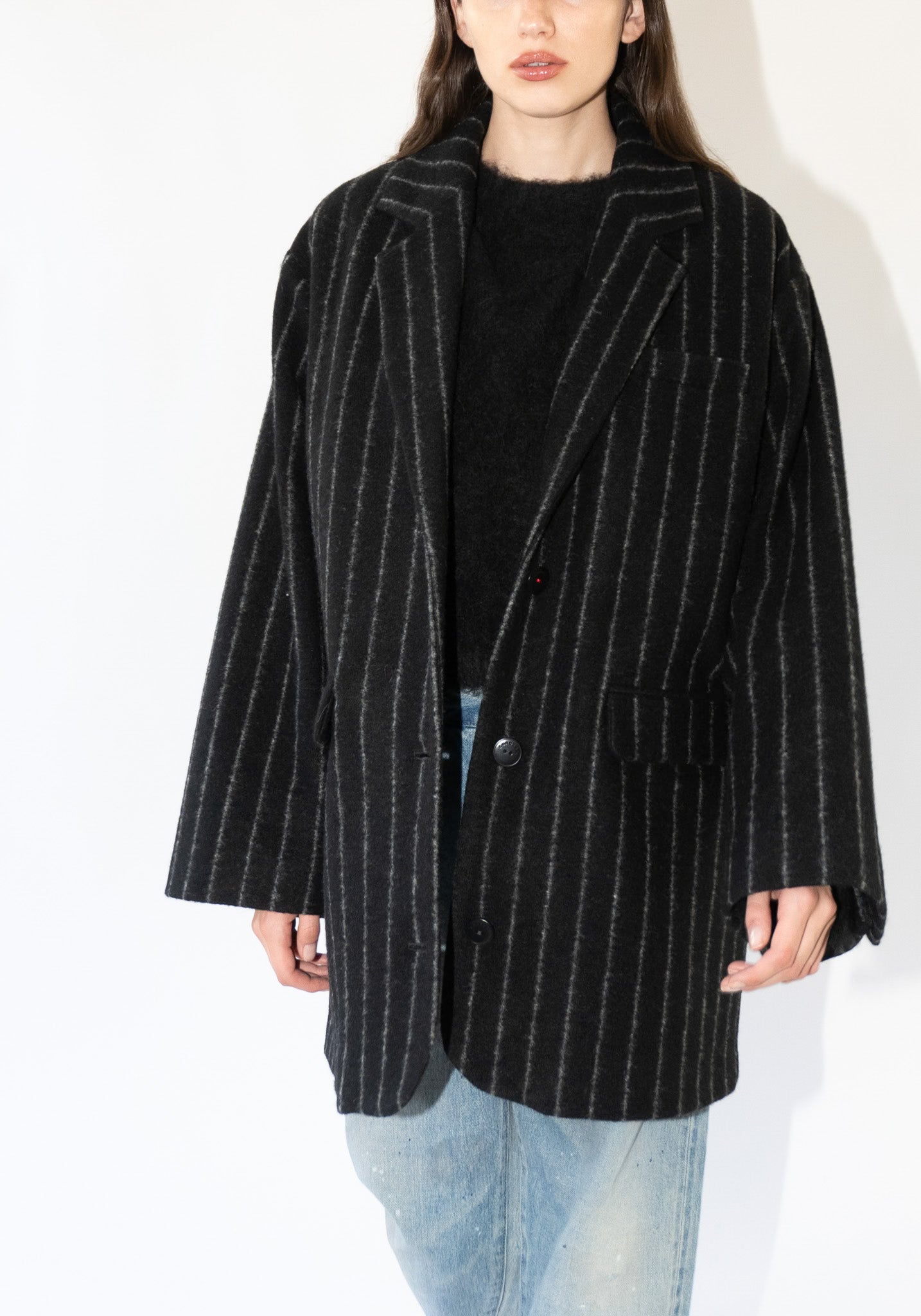 Cordera Virgin Wool Striped Jacket in Striped