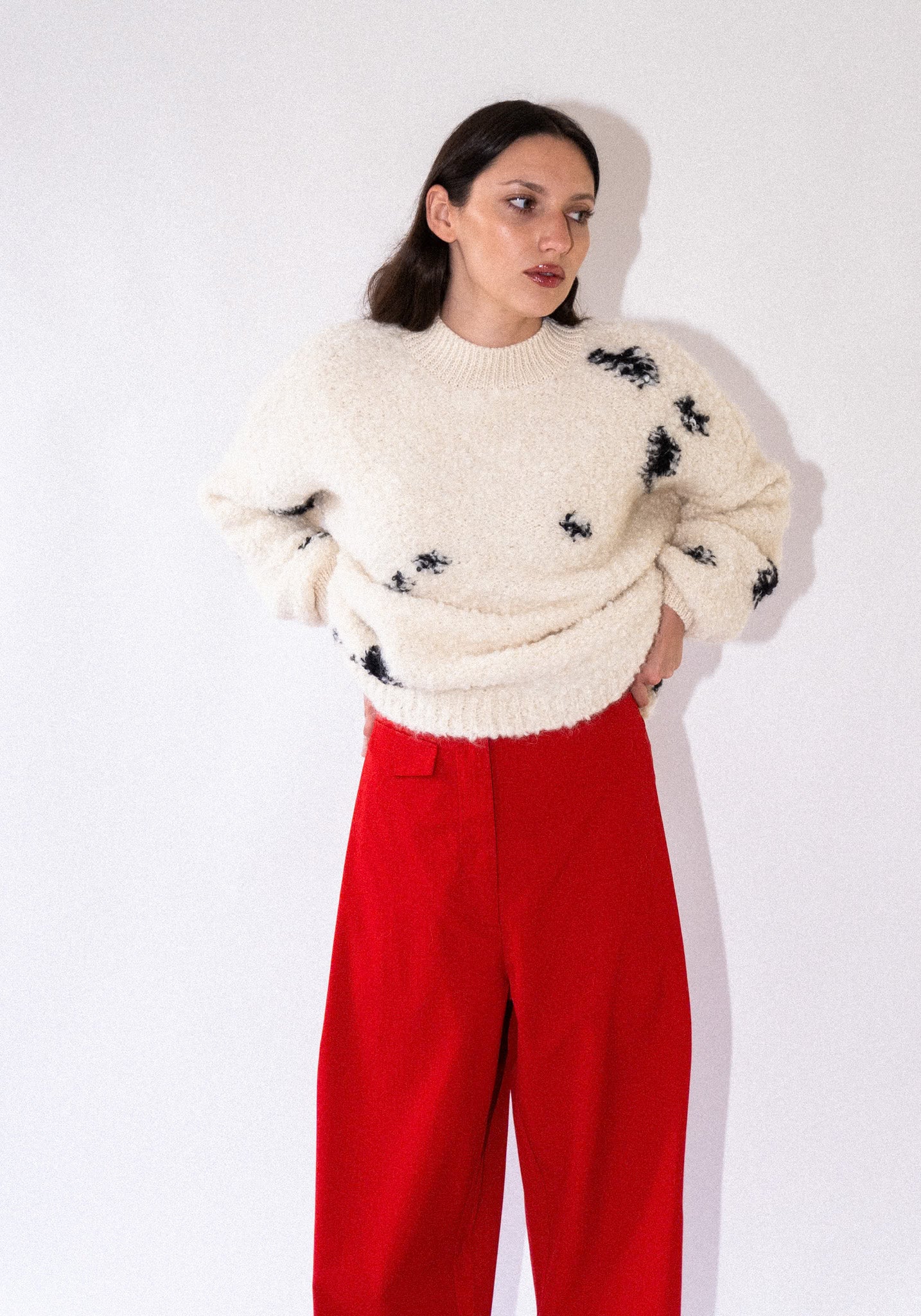 Cordera Wool & Mohair Blotch Sweater