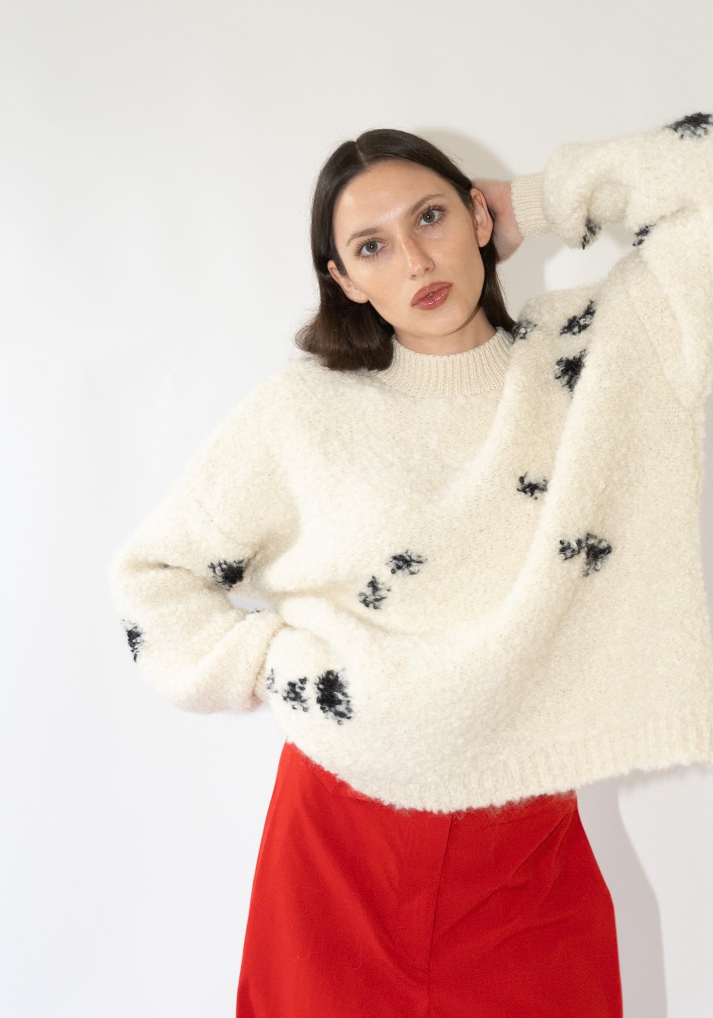 Cordera Wool & Mohair Blotch Sweater