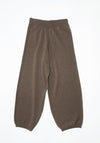 Cordera Merino Wool Curved Pants in Taupe