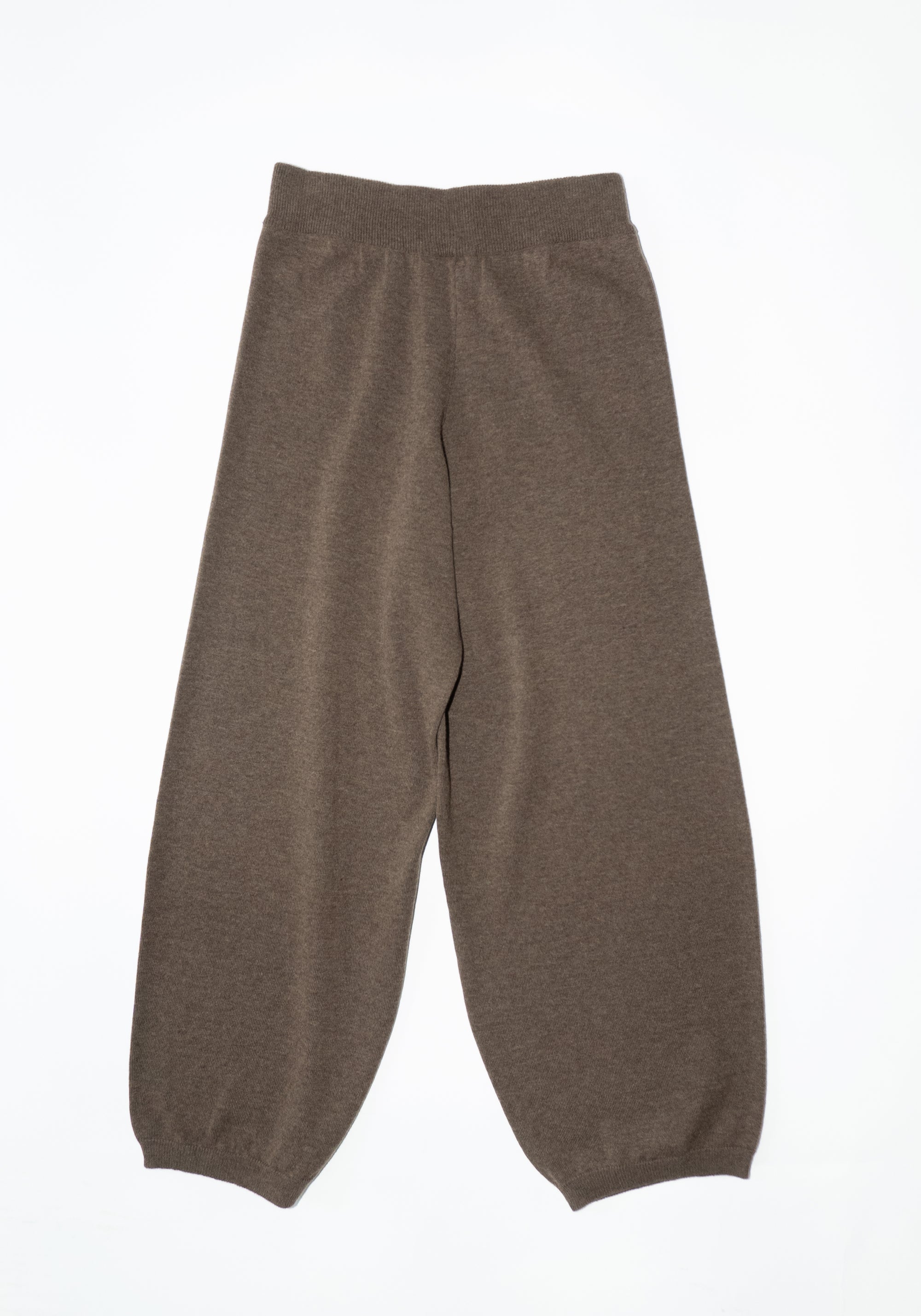 Cordera Merino Wool Curved Pants in Taupe
