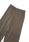 Merino Wool Curved Pants in Taupe