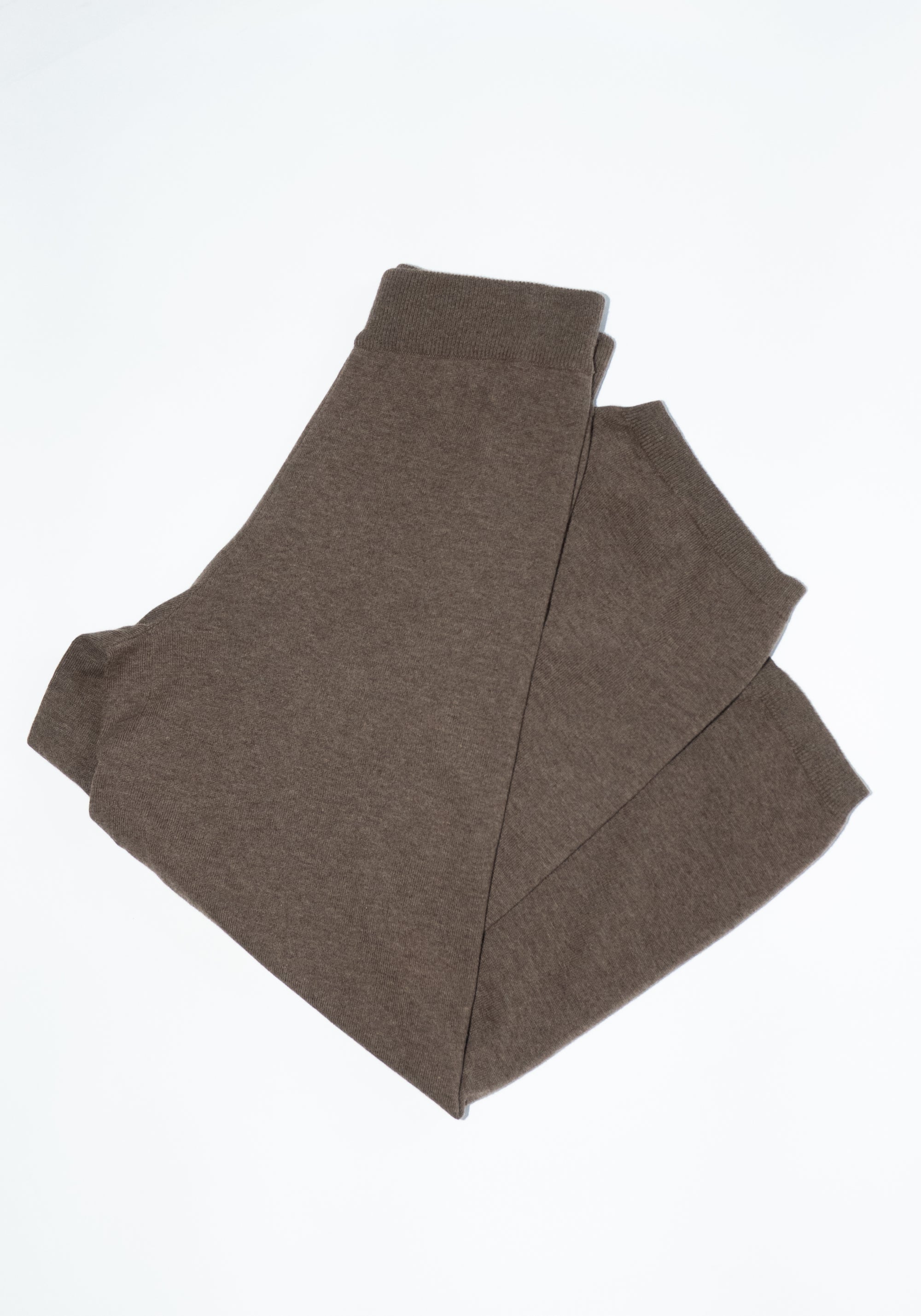Cordera Merino Wool Curved Pants in Taupe