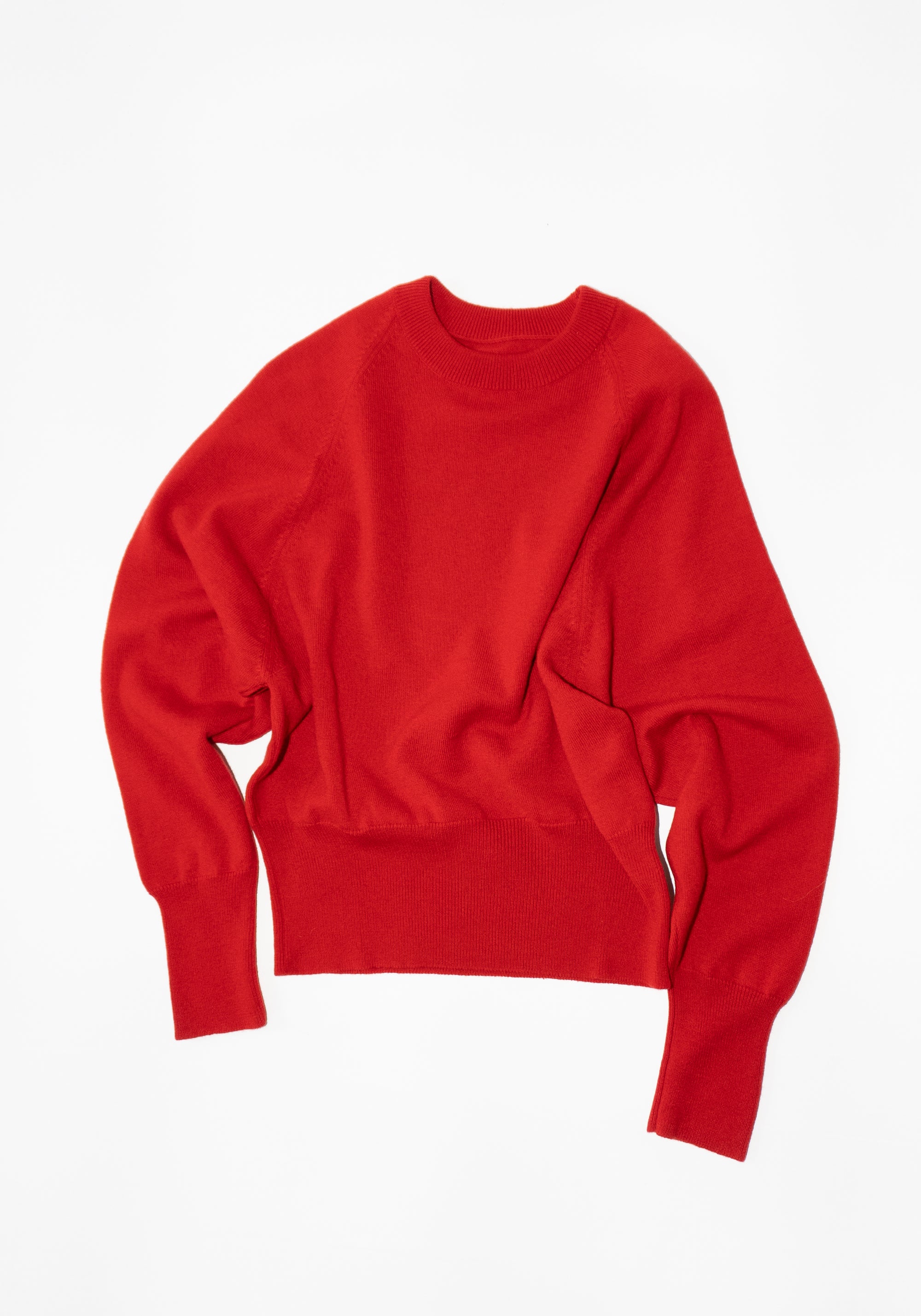 Cordera Merino Wool Pullover Sweater in Red
