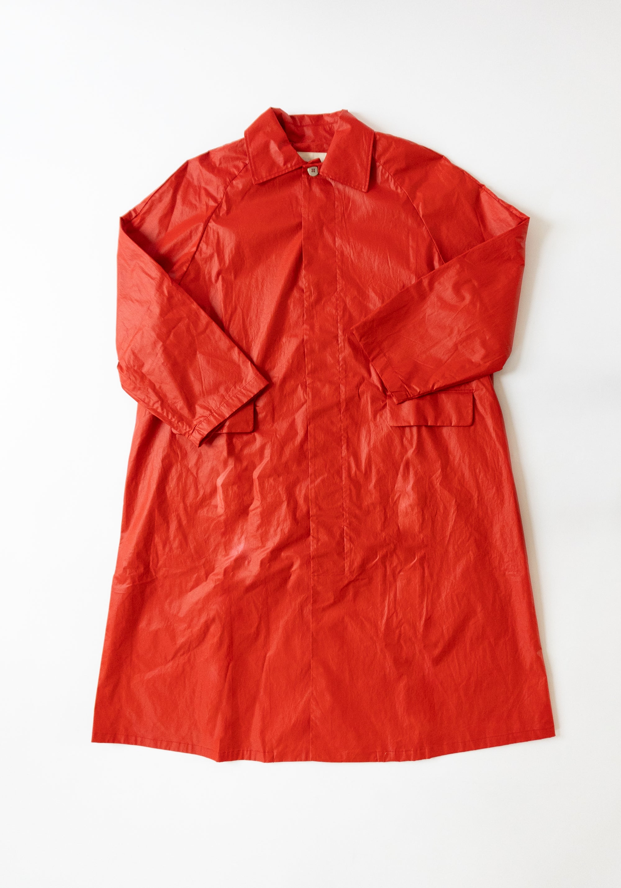 Cordera Trench Coat in Red