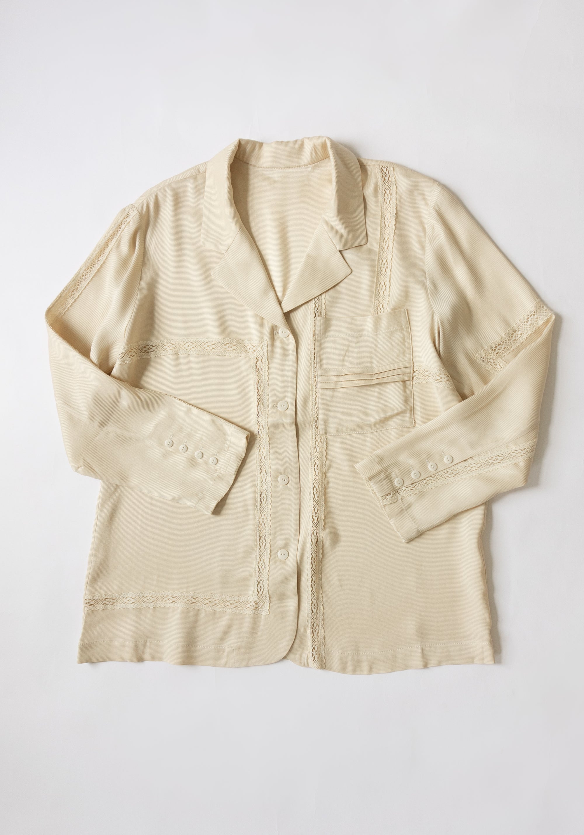 Cordera Viscose Shirt with Lace Shell